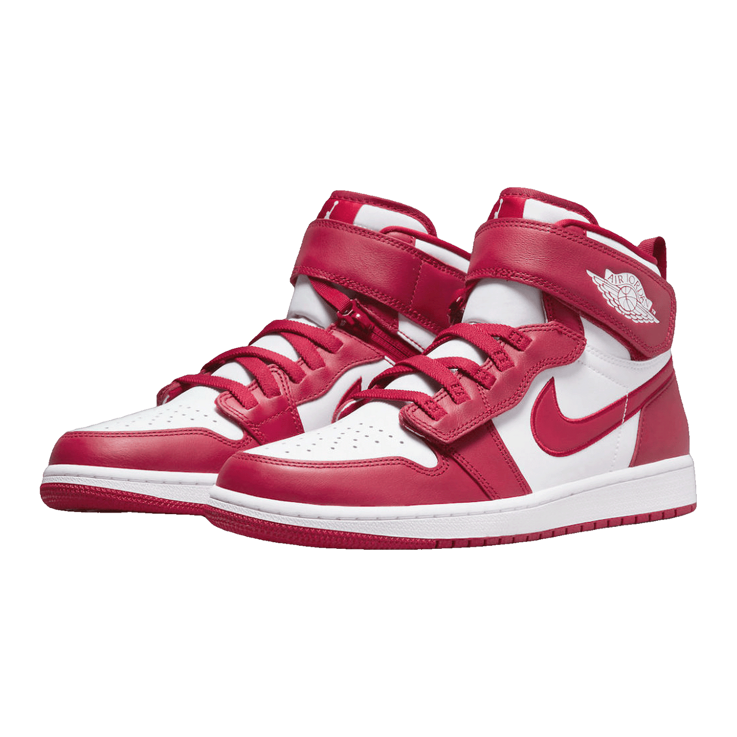 Nike Air Jordan 1 High FlyEase White Cardinal Red Side