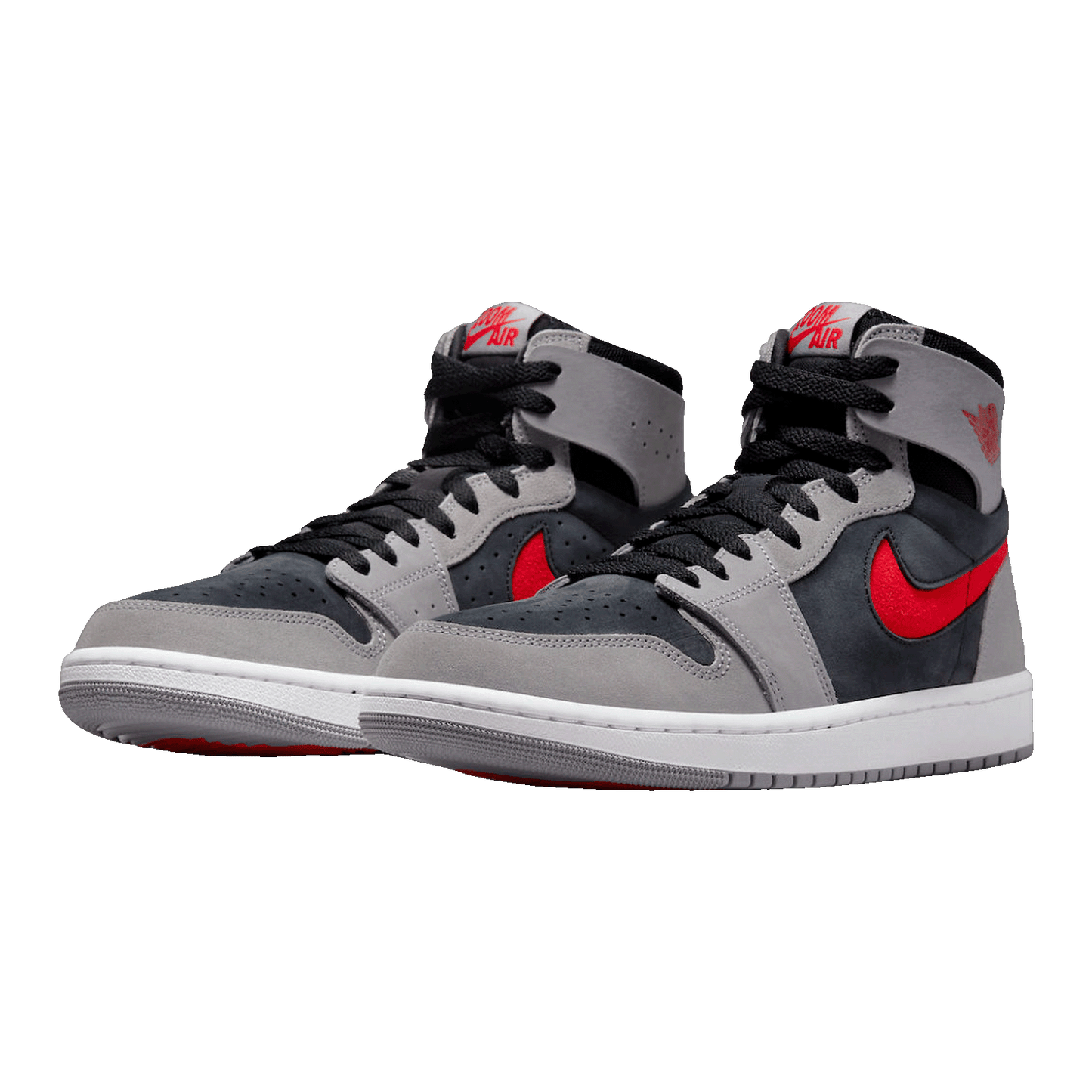 Nike Air Jordan 1 High Zoom Air CMFT 2 Black Fire Red Cement Side
