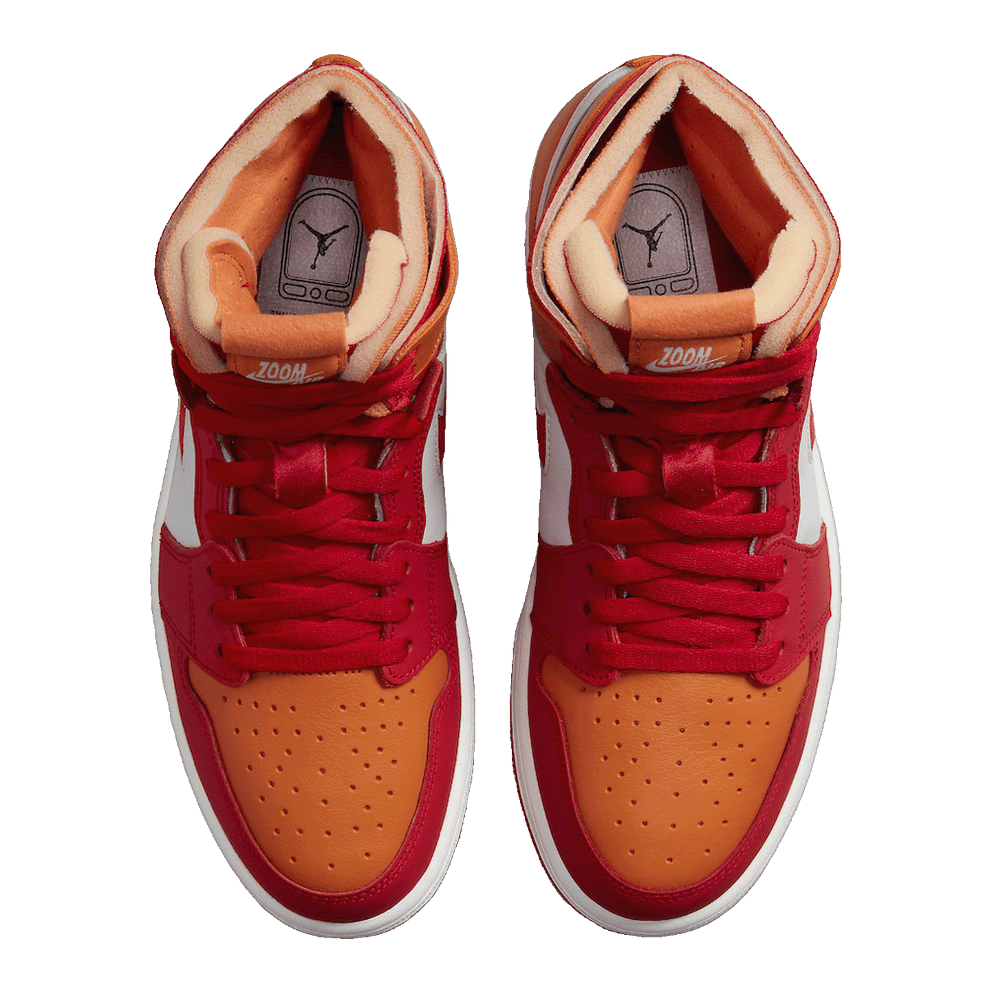 Nike Air Jordan 1 High Zoom Air CMFT Fire Red Hot Curry (W) Oben