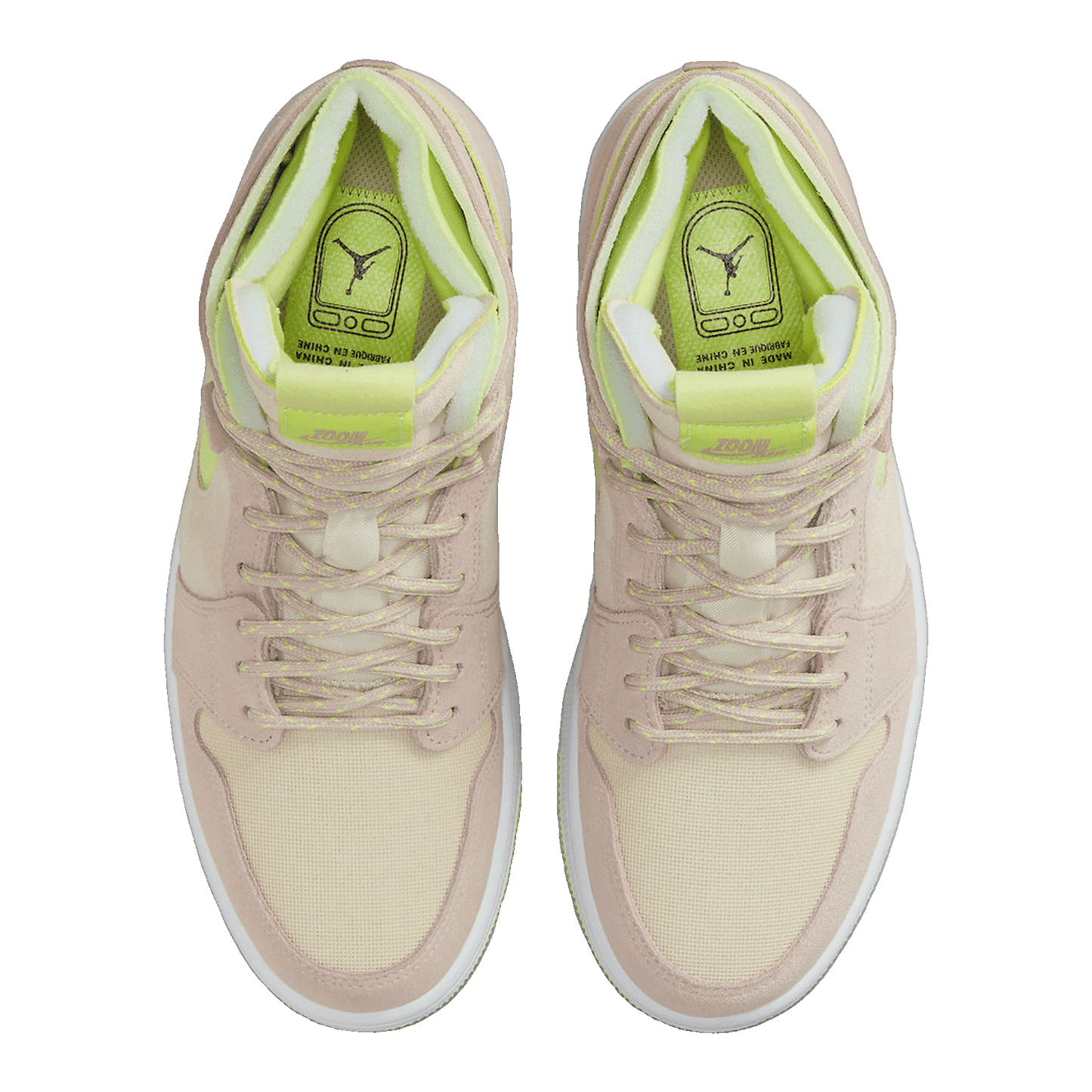Nike Air Jordan 1 High Zoom Air CMFT Lemon Twist (W) Oben