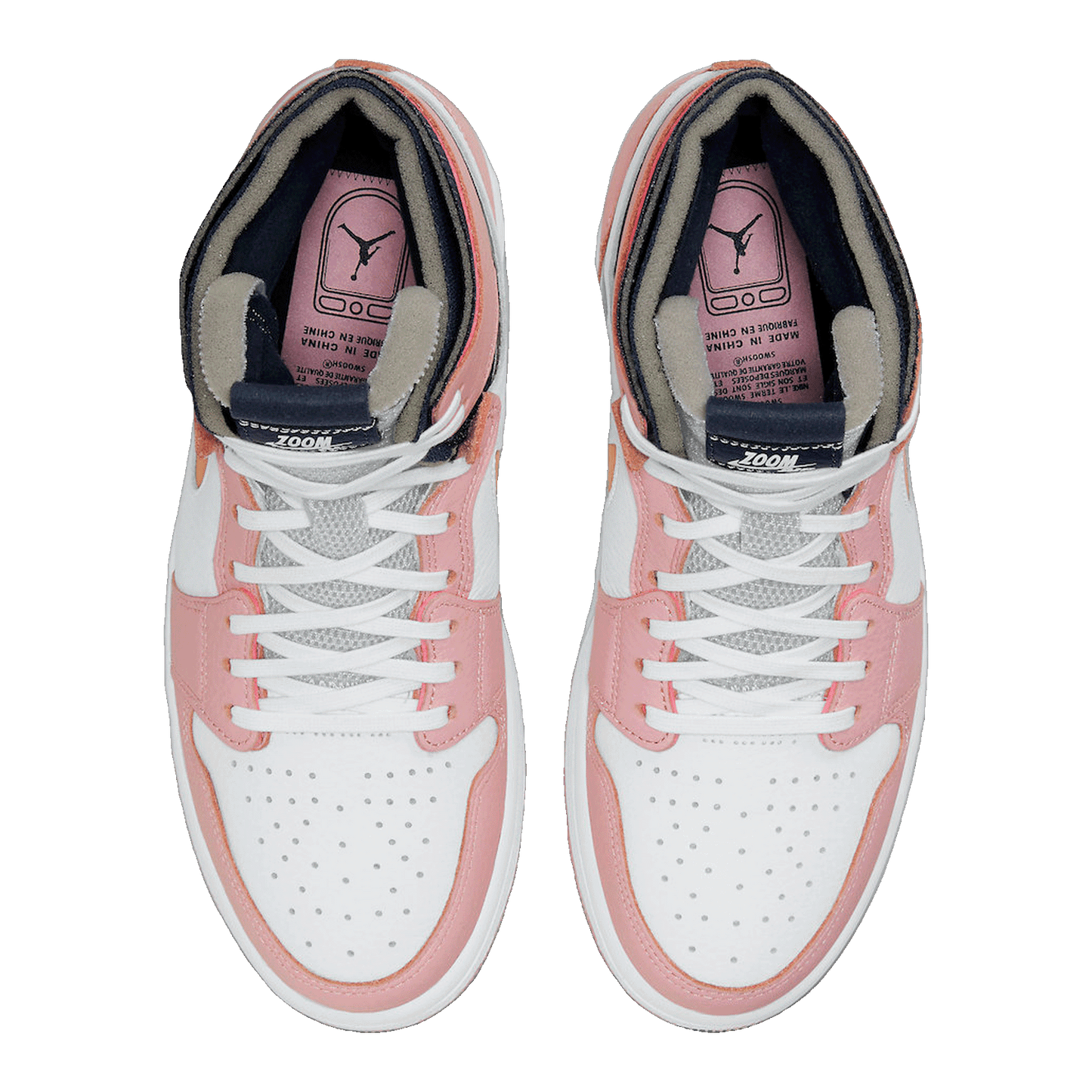 Nike Air Jordan 1 High Zoom Air CMFT Pink Glaze Cactus Flower (W) Oben