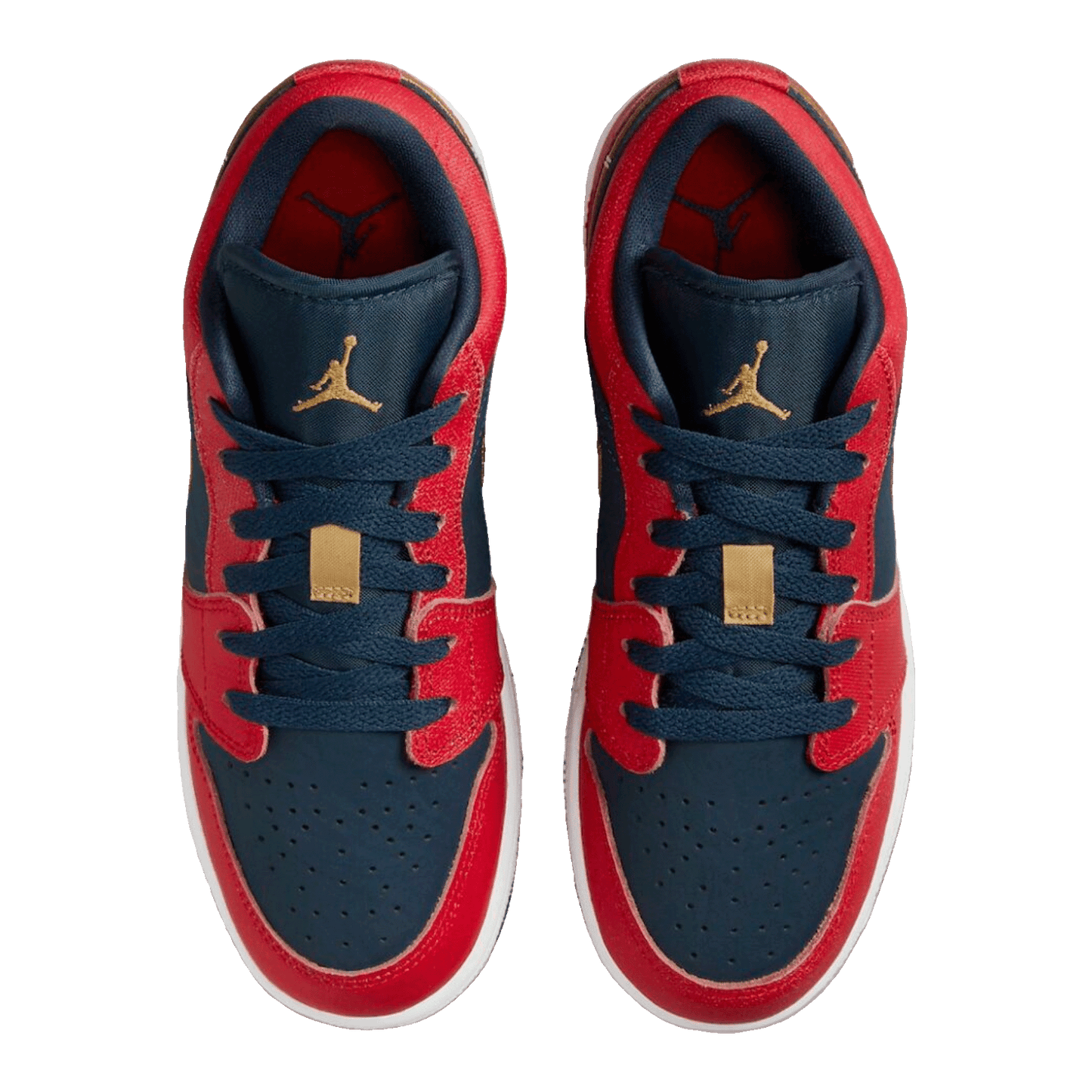 Nike Air Jordan 1 Low Armory Navy Sport Red (GS) Oben