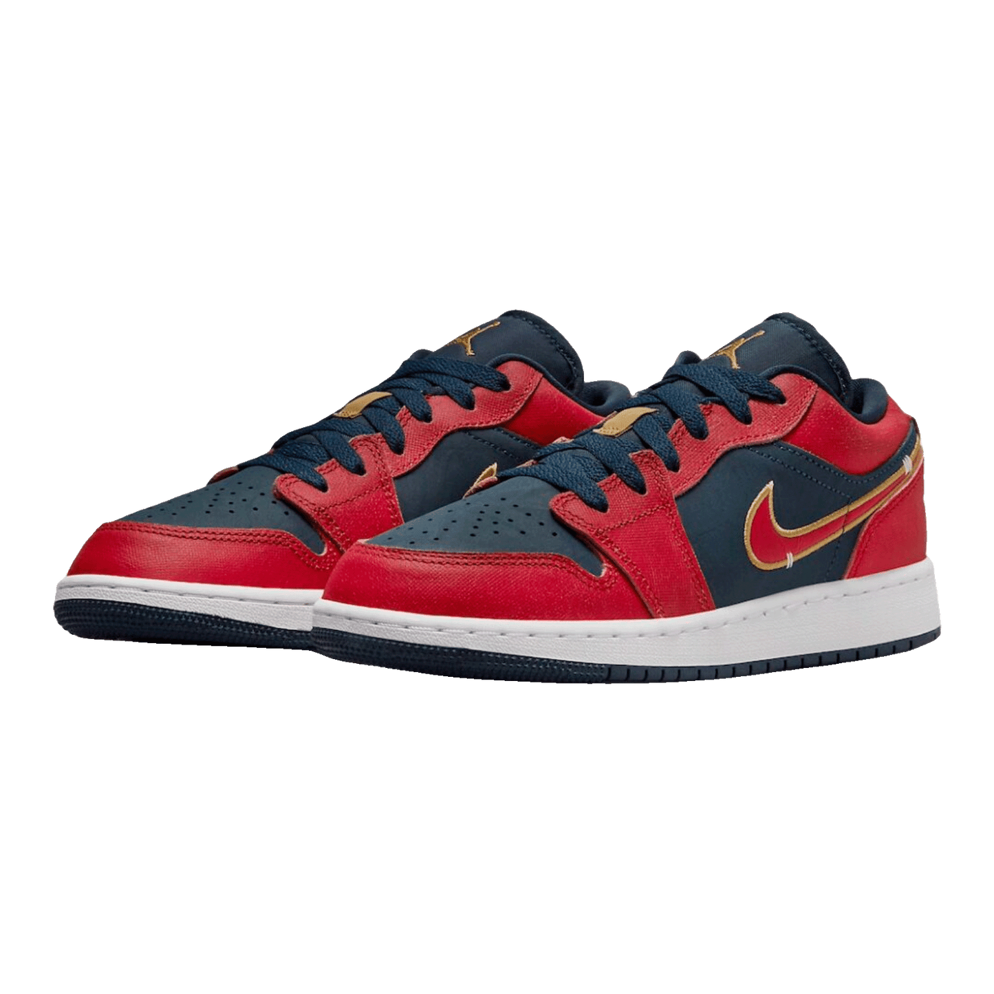 Nike Air Jordan 1 Low Armory Navy Sport Red (GS) Side
