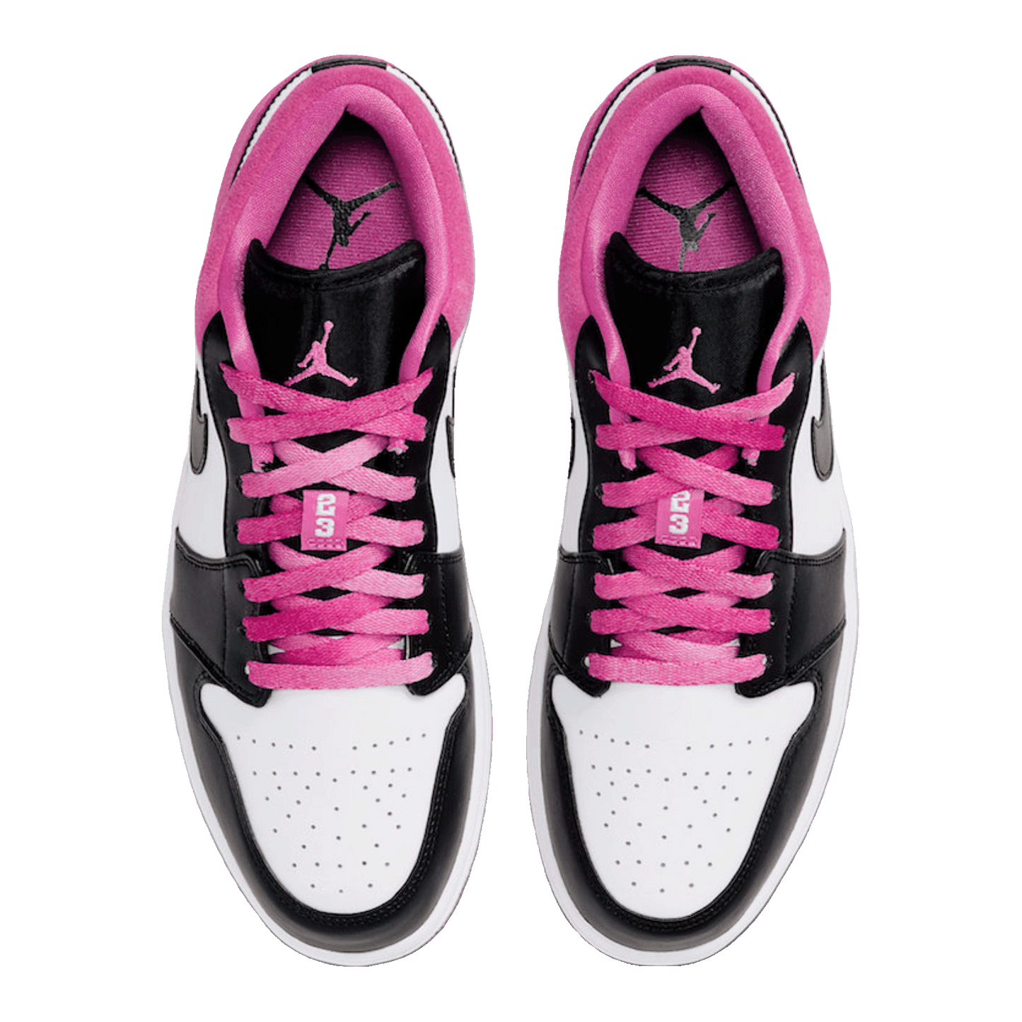 Nike Air Jordan 1 Low Black Active Fuchsia (GS) Oben