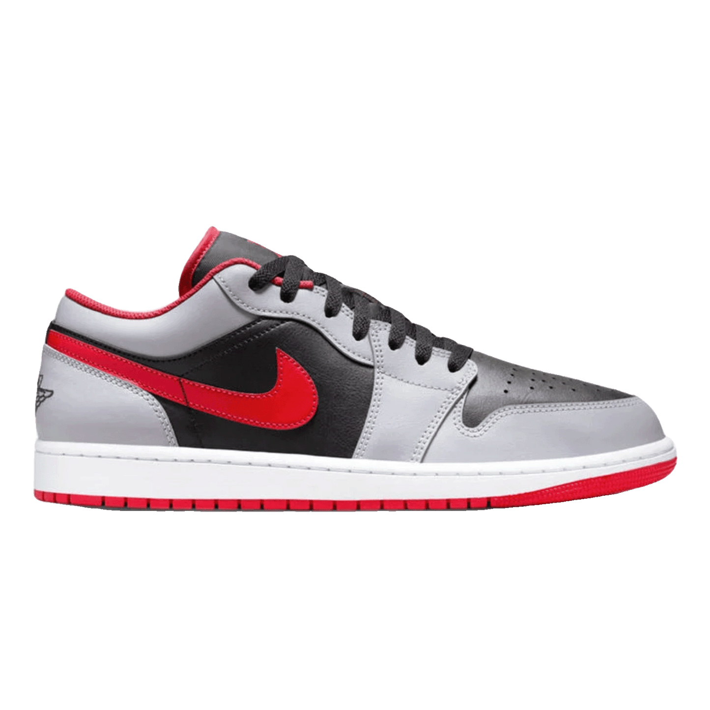 Nike Air Jordan 1 Low Black Light Smoke Grey Gym Red