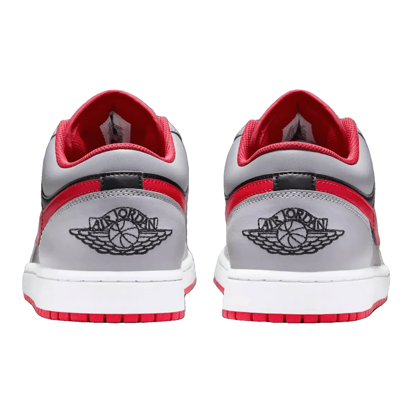 Nike Air Jordan 1 Low Black Light Smoke Grey Gym Red Back