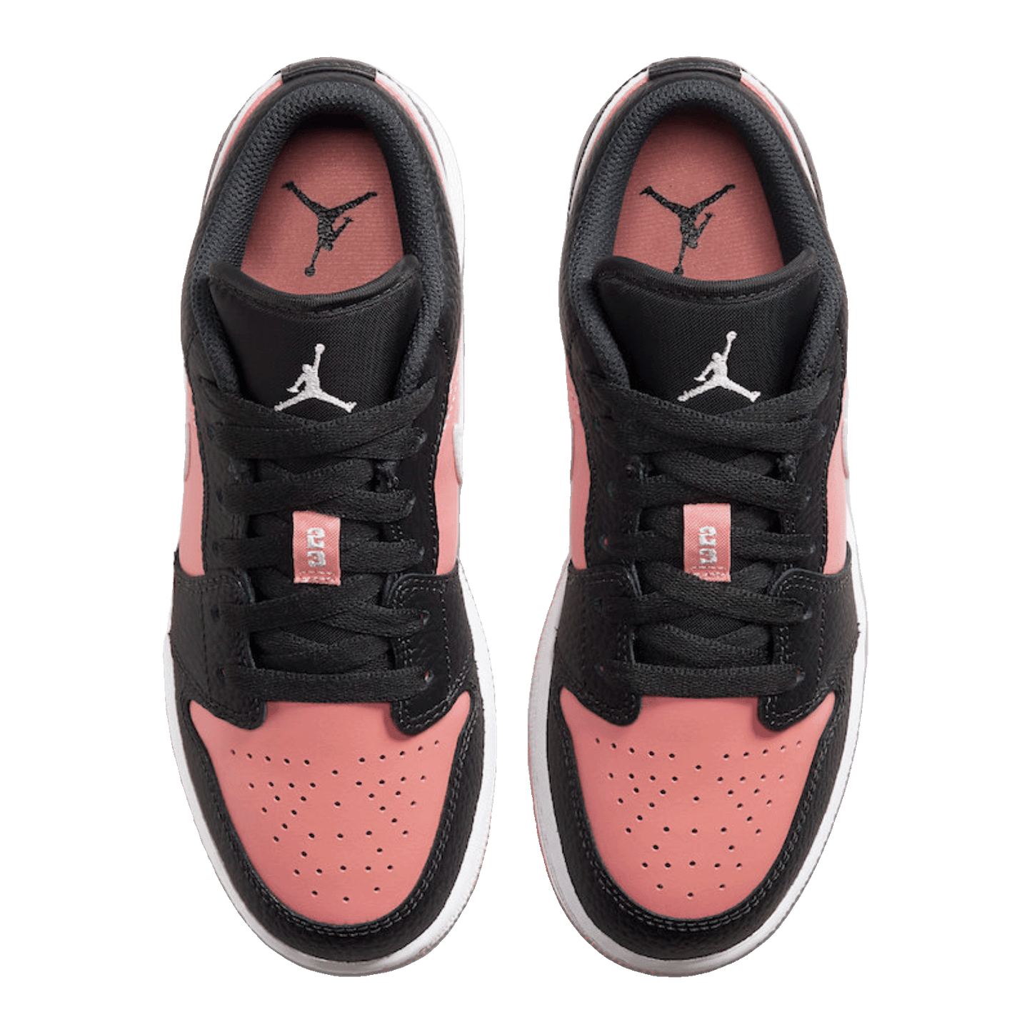 Nike Air Jordan 1 Low Black Pink Quartz (GS) Oben