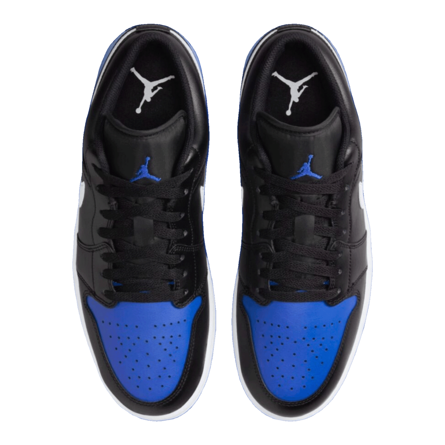 Nike Air Jordan 1 Low Black Royal Toe Oben