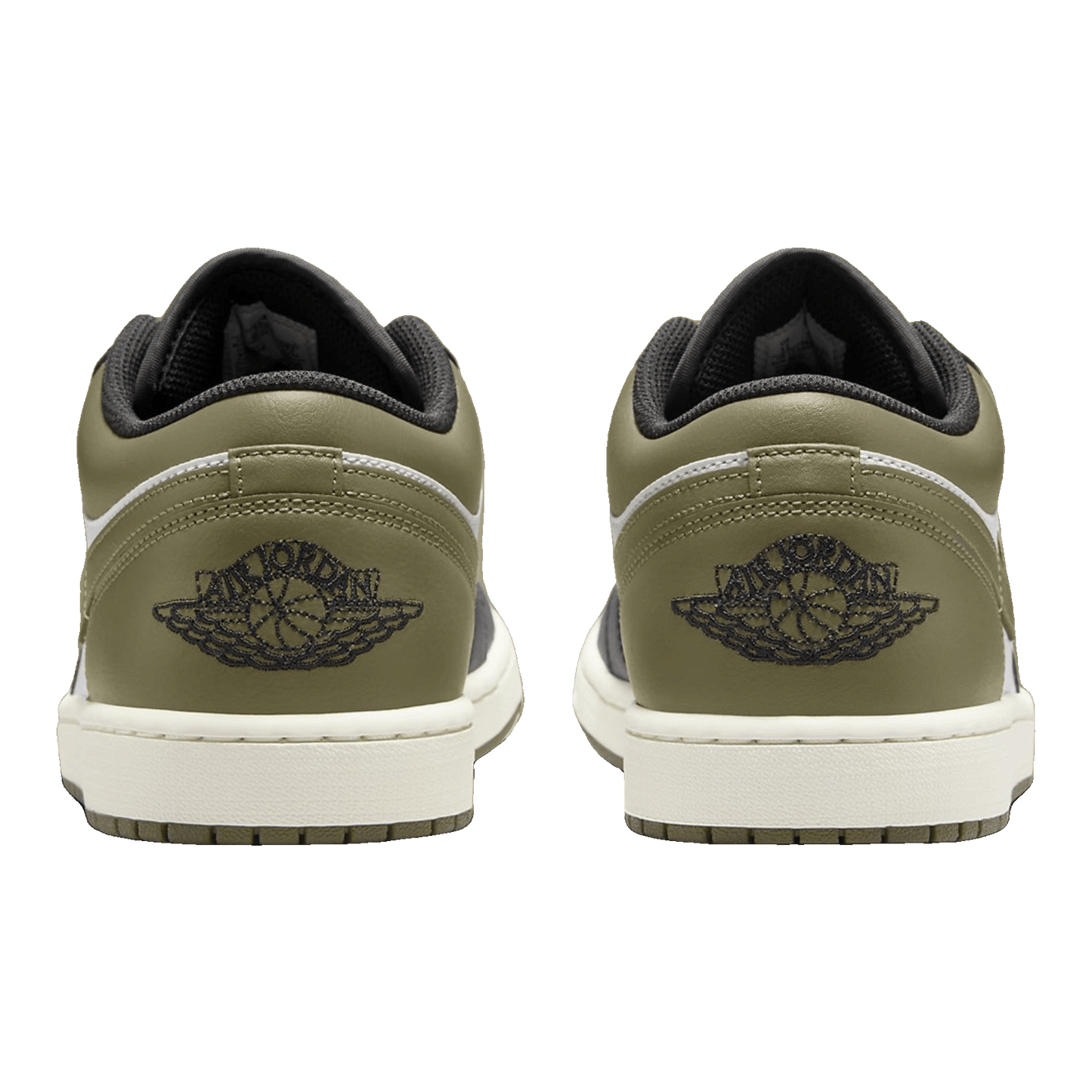 Nike Air Jordan 1 Low Black Toe Medium Olive (GS) Back