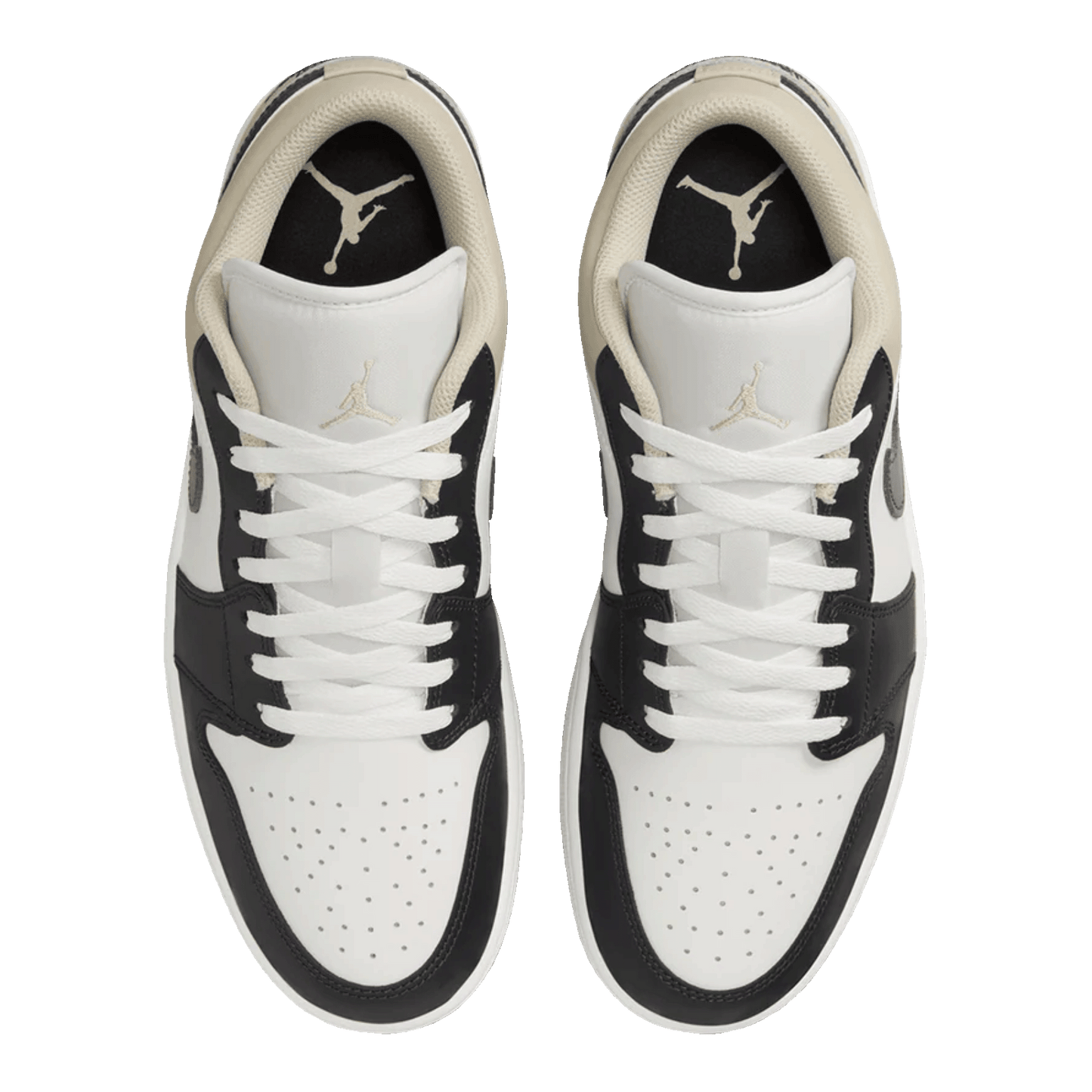 Nike Air Jordan 1 Low Black Toe Rattan Oben