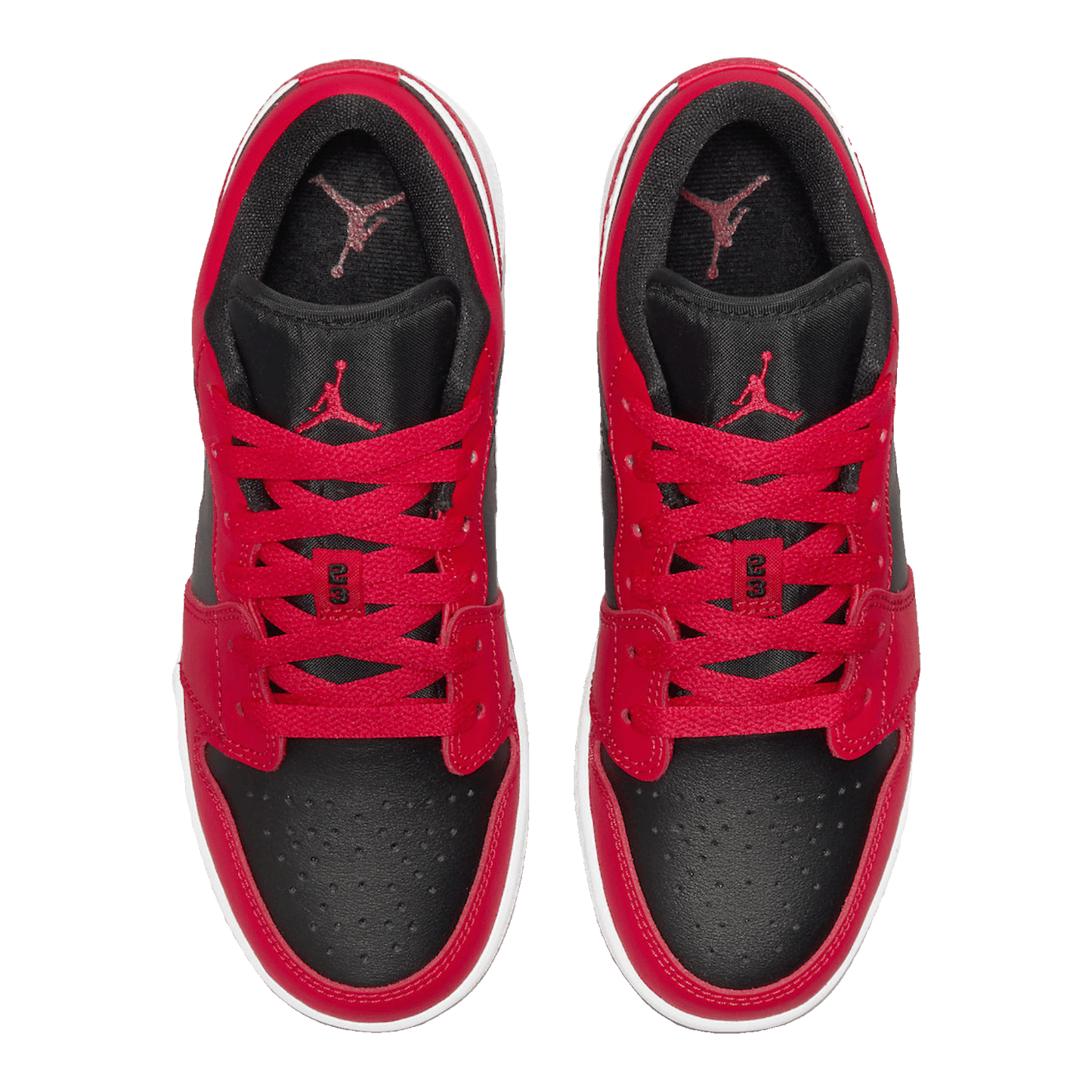 Nike Air Jordan 1 Low Black Very Berry (GS) Oben