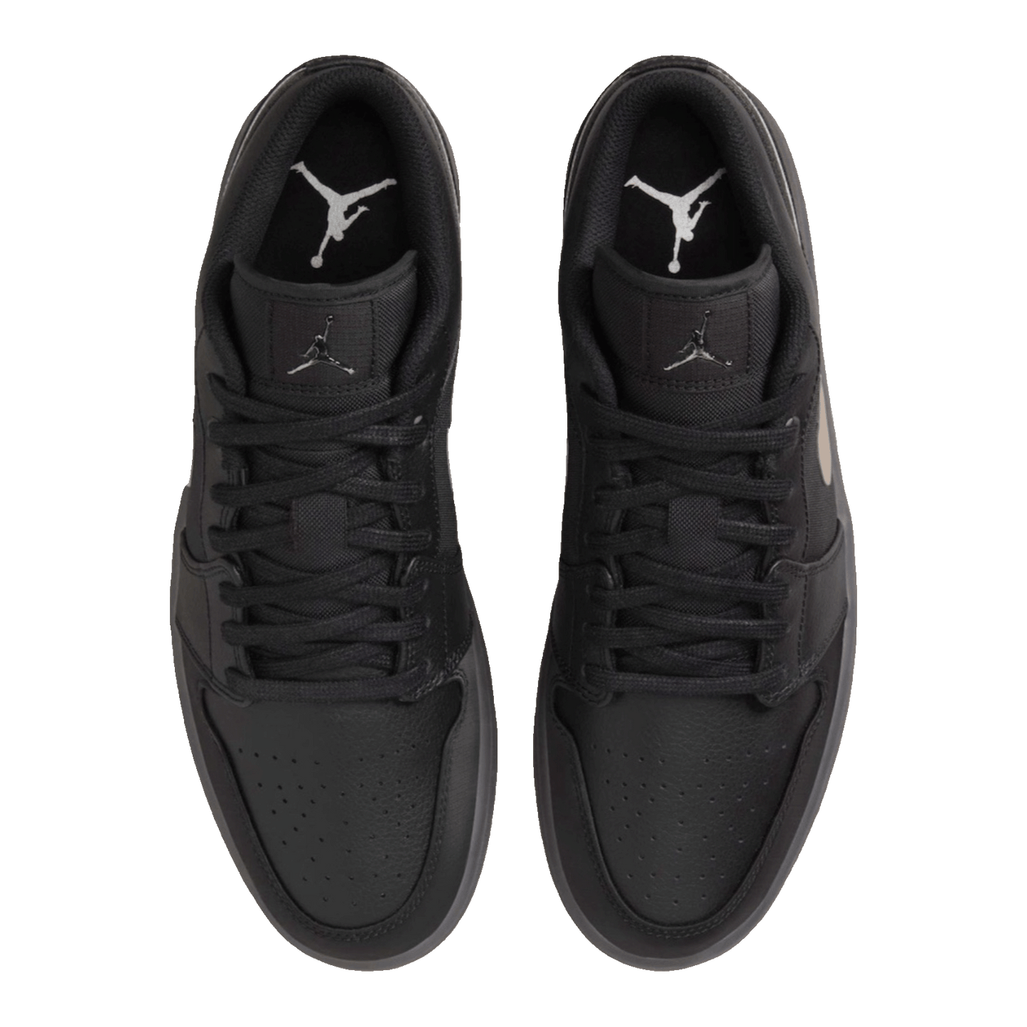 Nike Air Jordan 1 Low Black White Dark Smoke Grey Oben