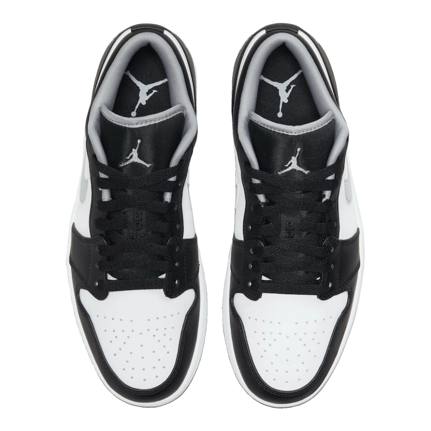 Nike Air Jordan 1 Low Black White Grey (GS) Oben