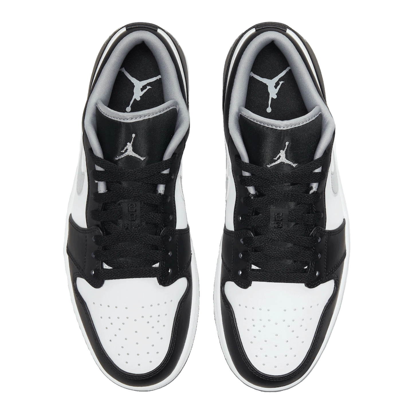 Nike Air Jordan 1 Low Black White Grey Oben
