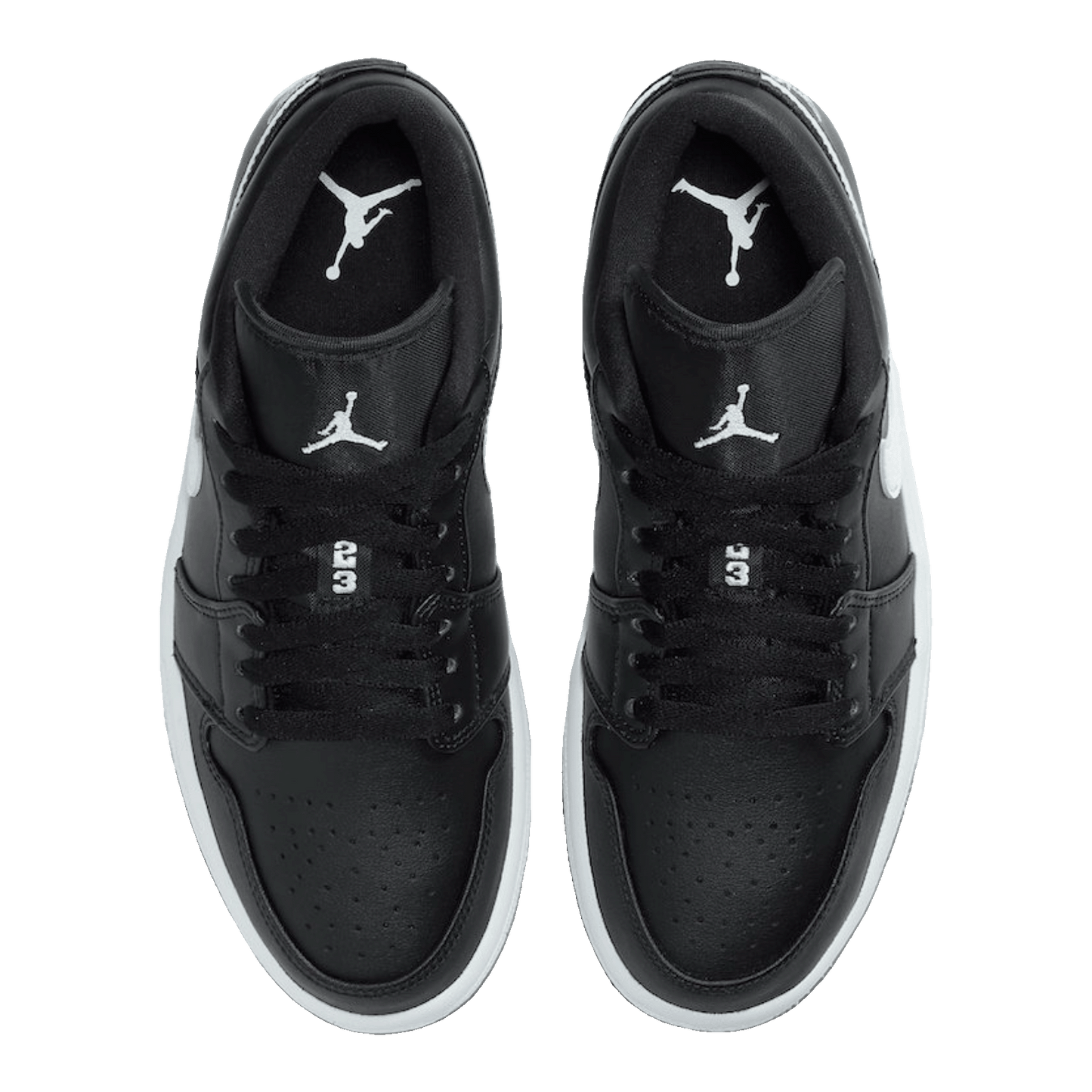 Nike Air Jordan 1 Low Black White (W) Oben
