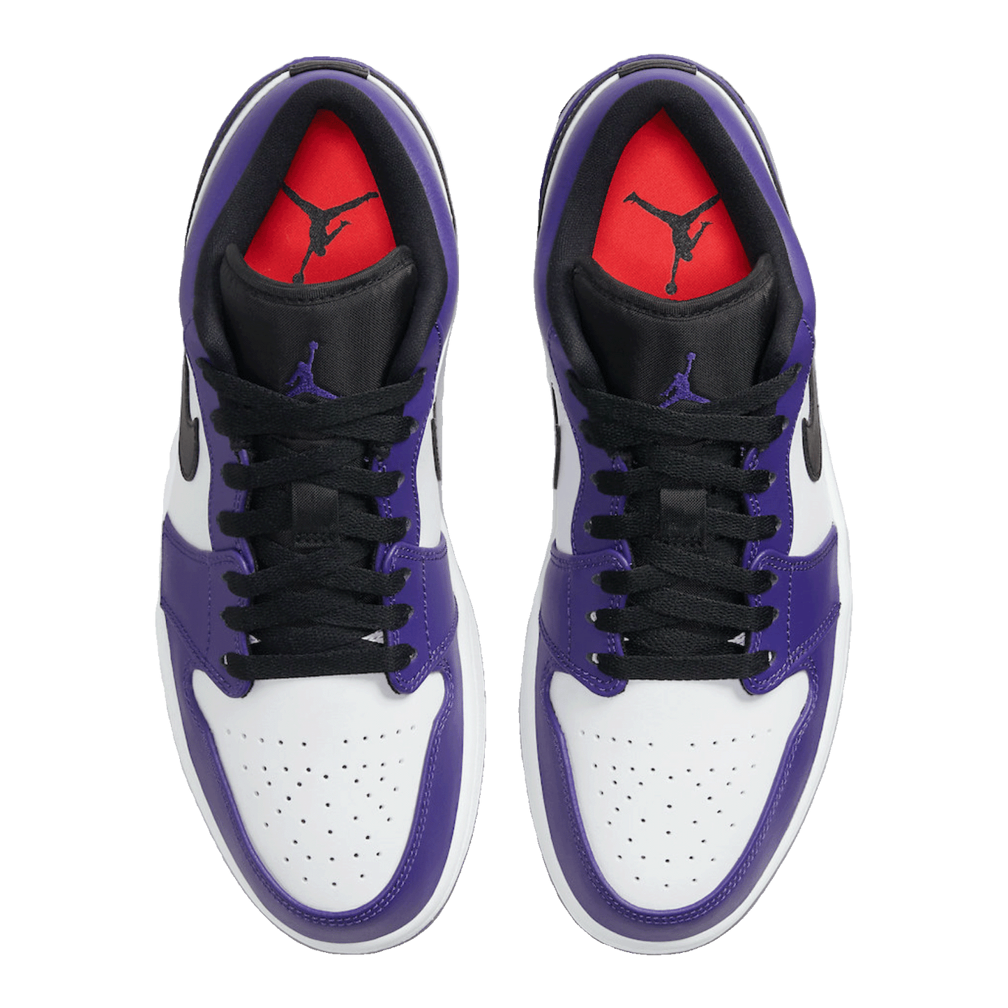 Nike Air Jordan 1 Low Court Purple White Oben