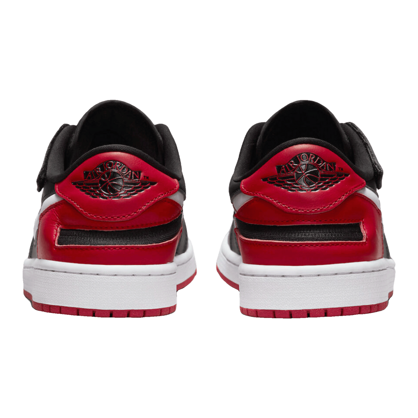 Nike Air Jordan 1 Low FlyEase Black White Gym Red Back