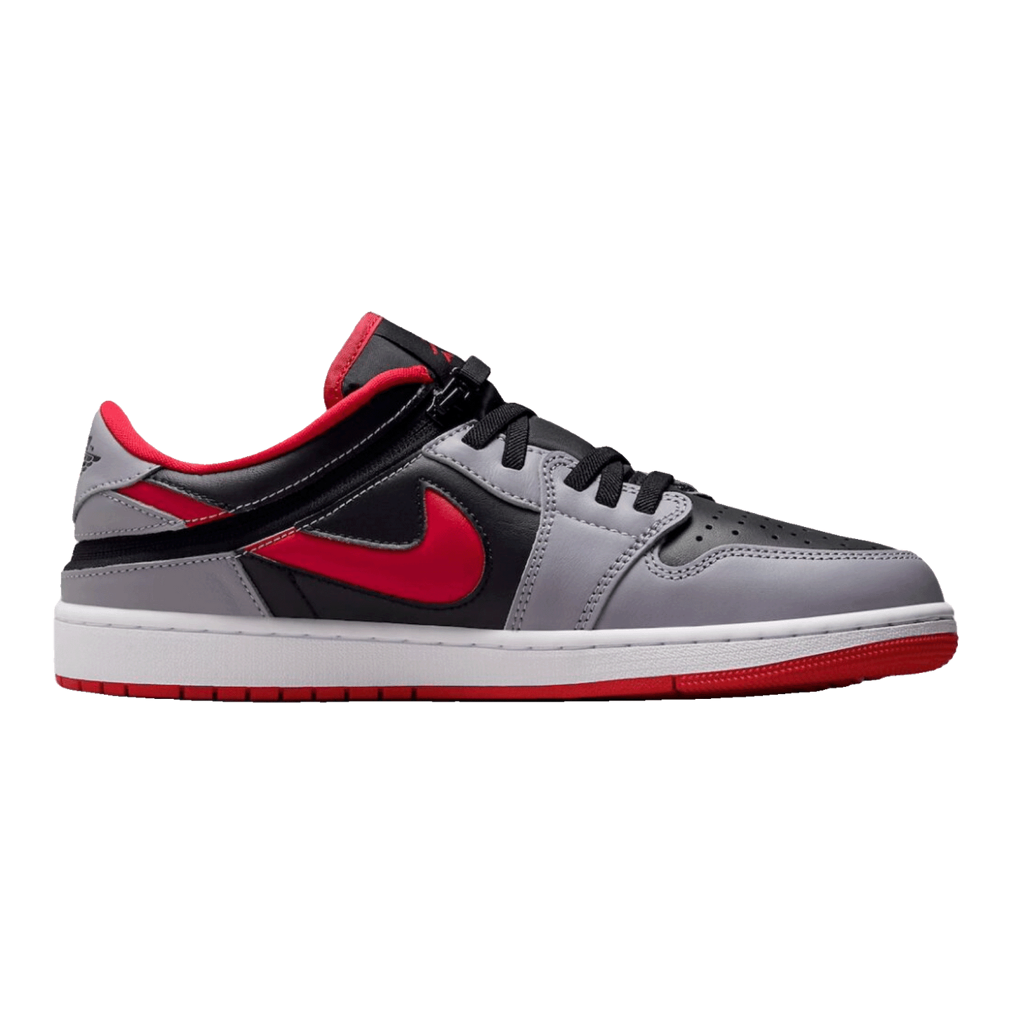 Nike Air Jordan 1 Low Flyease Fire Red Cement Grey Detail