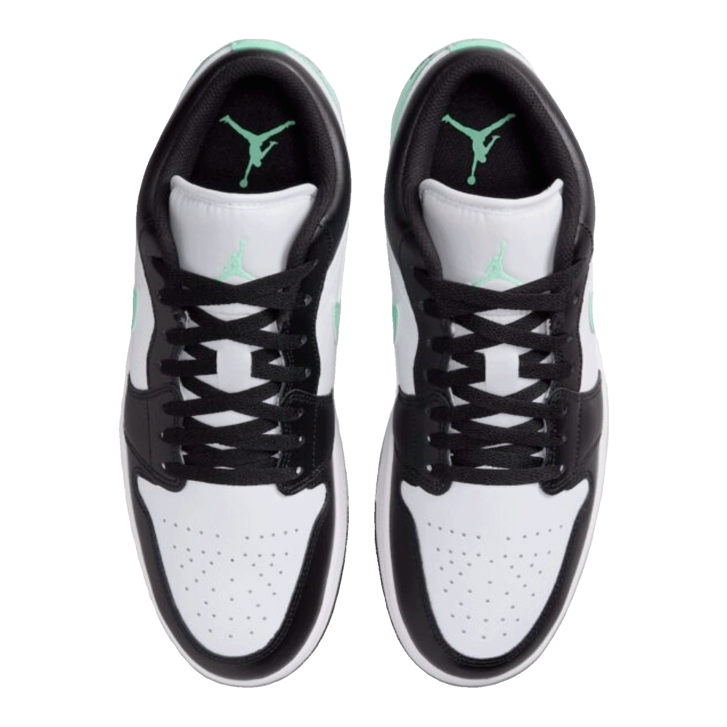 Nike Air Jordan 1 Low Green Glow (GS) Oben