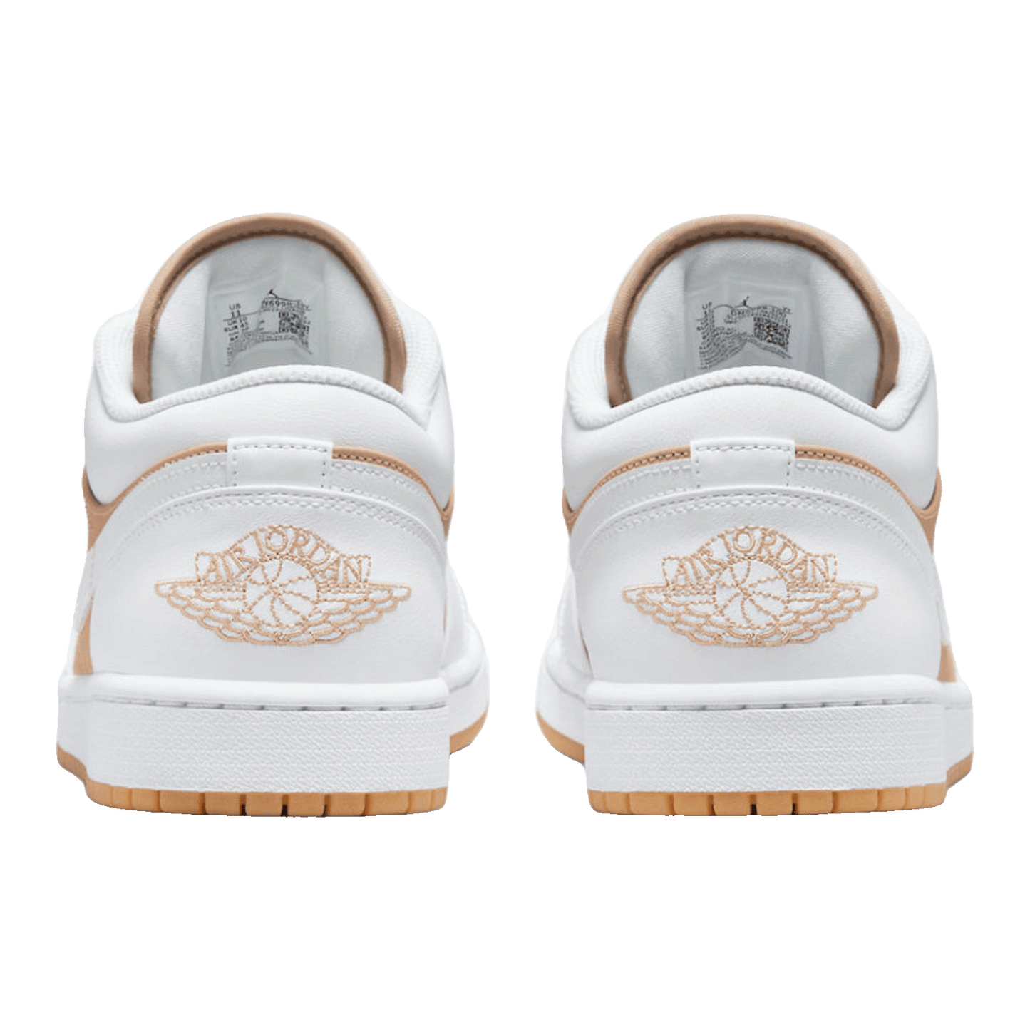 Nike Air Jordan 1 Low Gum White Back