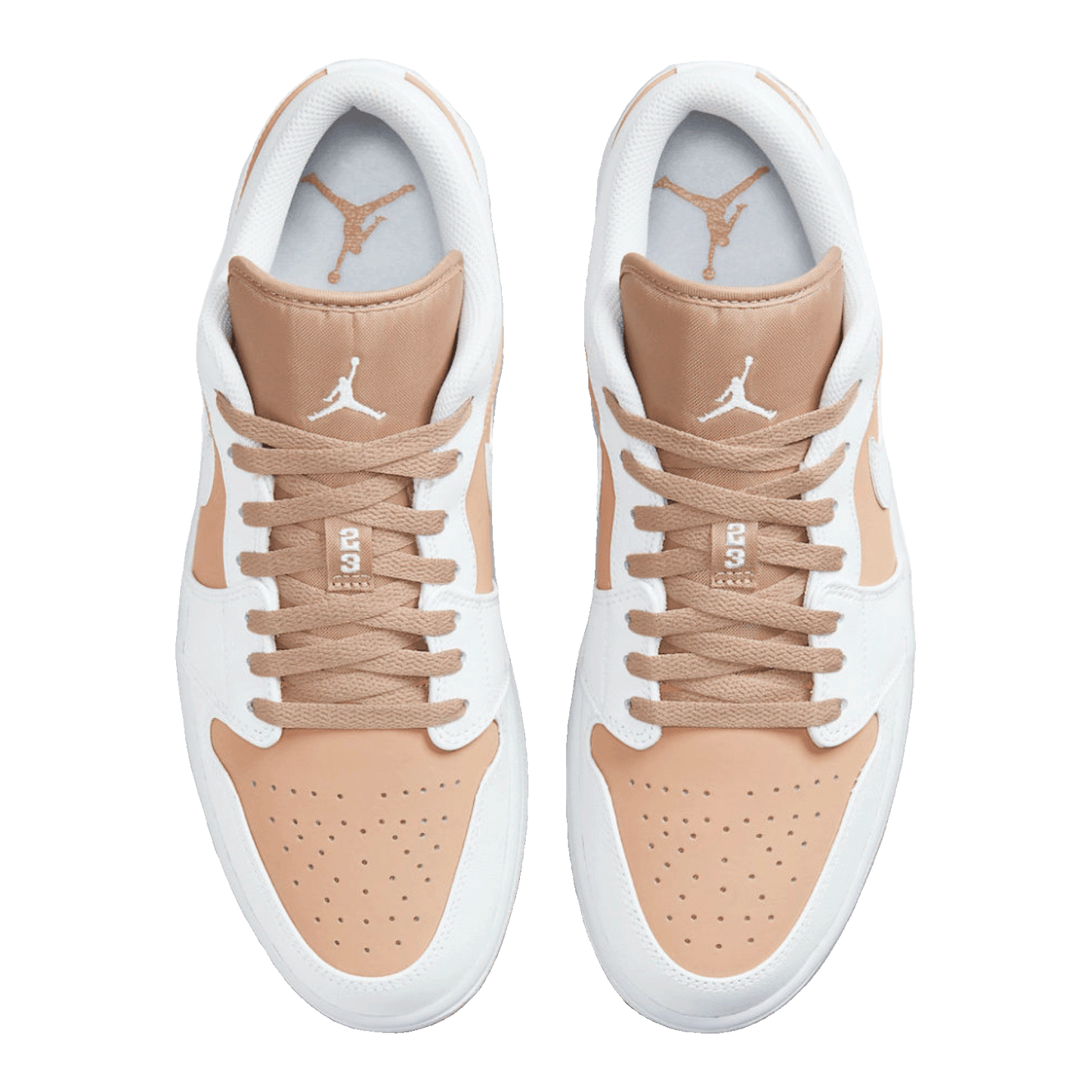 Nike Air Jordan 1 Low Gum White Oben