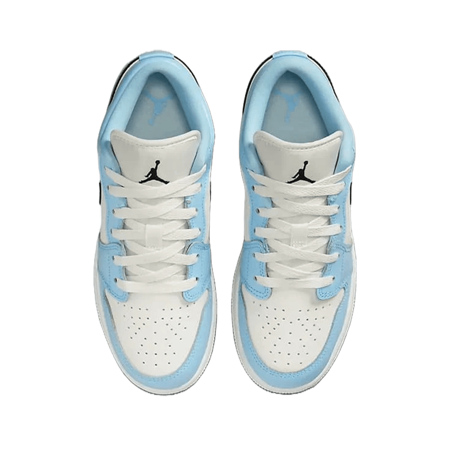 Nike Air Jordan 1 Low Ice Blue Black (GS) Oben