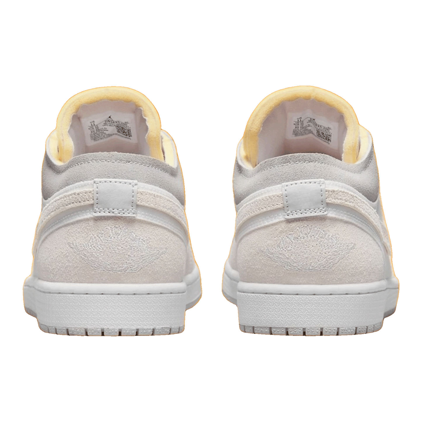 Nike Air Jordan 1 Low Inside Out Cream White Light Grey (GS) Back