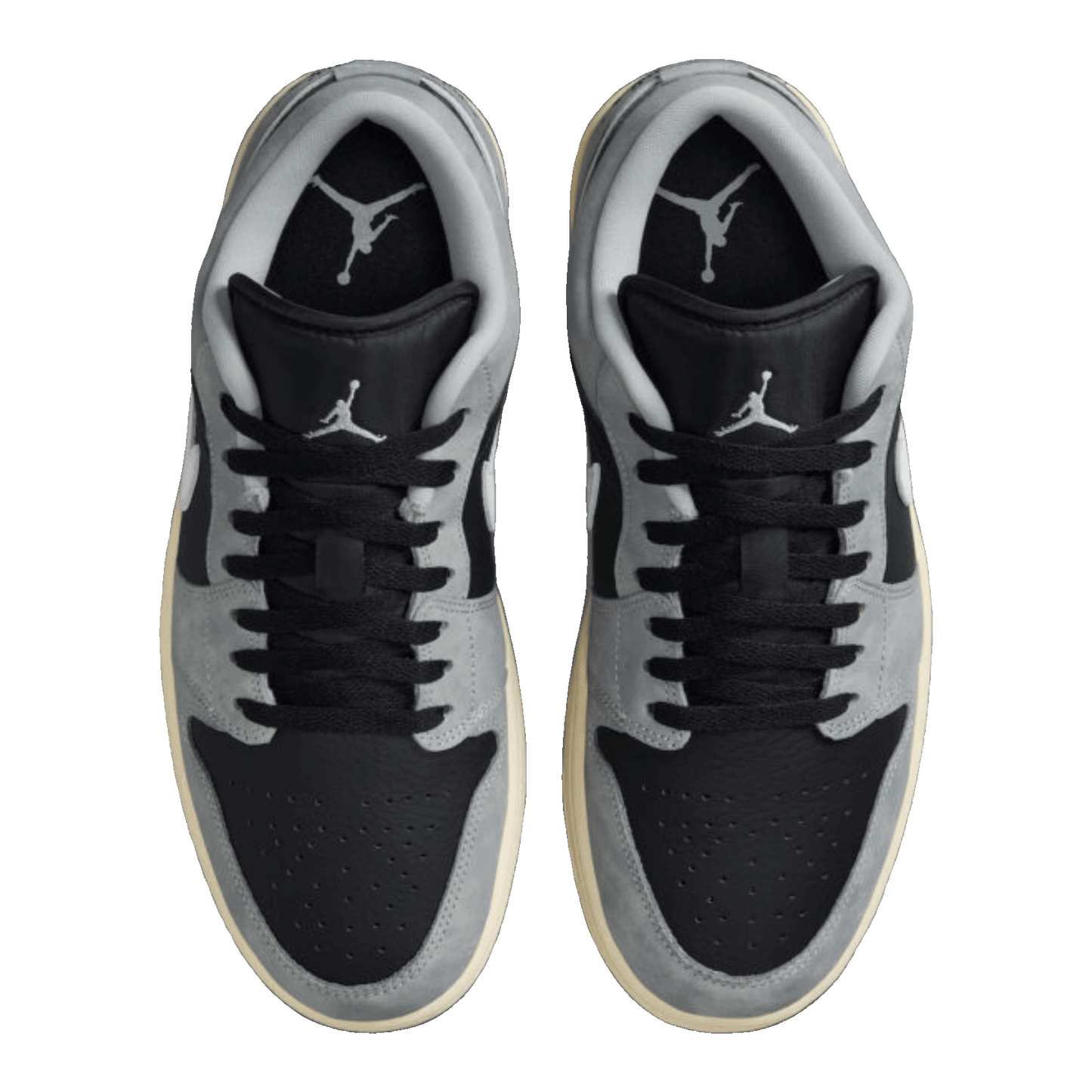 Nike Air Jordan 1 Low Light Smoke Grey Off Noir Oben