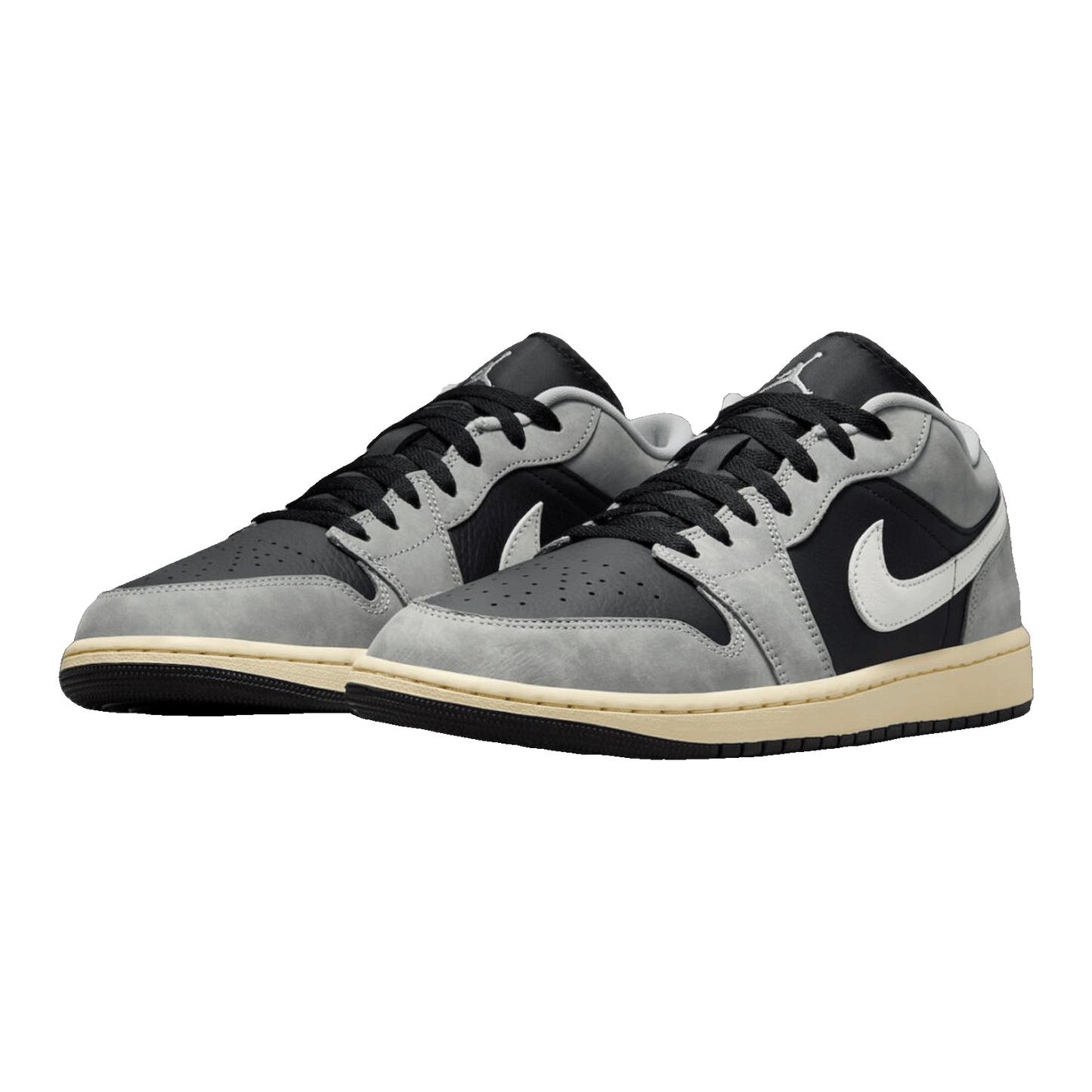 Nike Air Jordan 1 Low Light Smoke Grey Off Noir Side