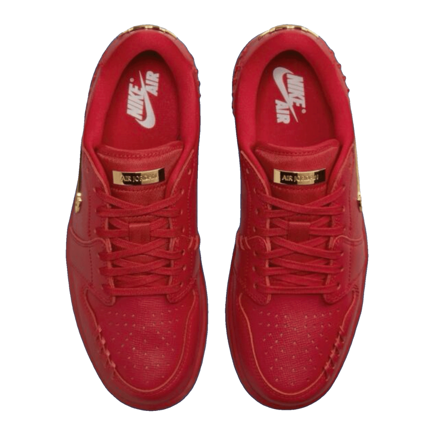 Nike Air Jordan 1 Low Method of Make Gym Red Metallic Gold (W) Oben