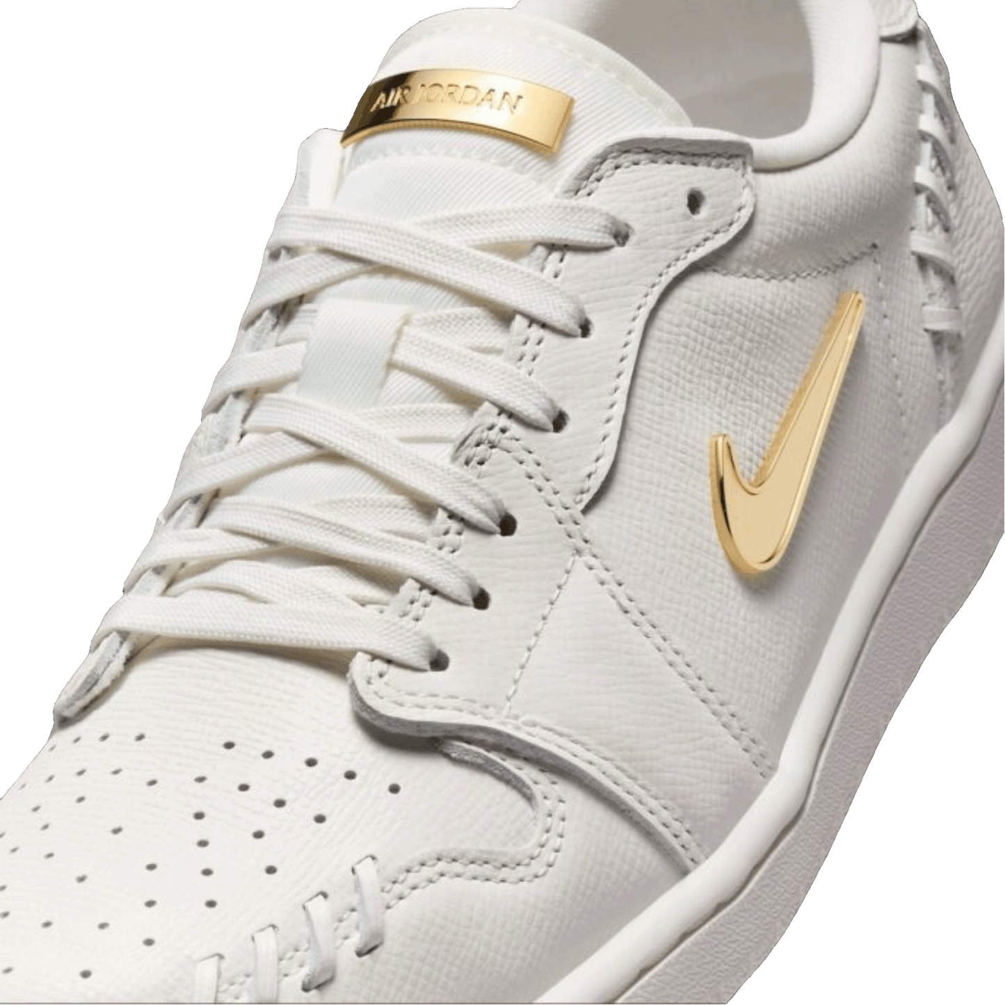 Nike Air Jordan 1 Low Method of Make Sail Metallic Gold (W) Tongue