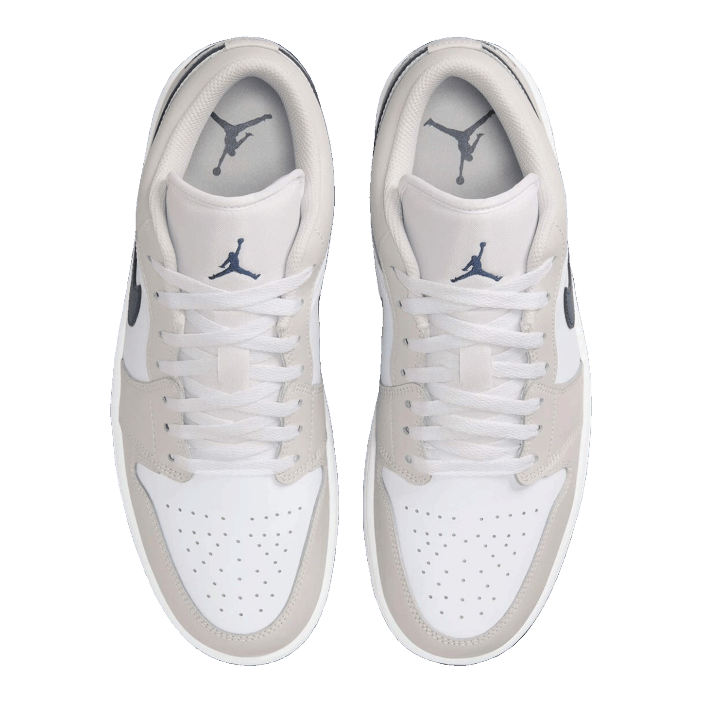 Nike Air Jordan 1 Low Midnight Navy Neutral Grey Oben