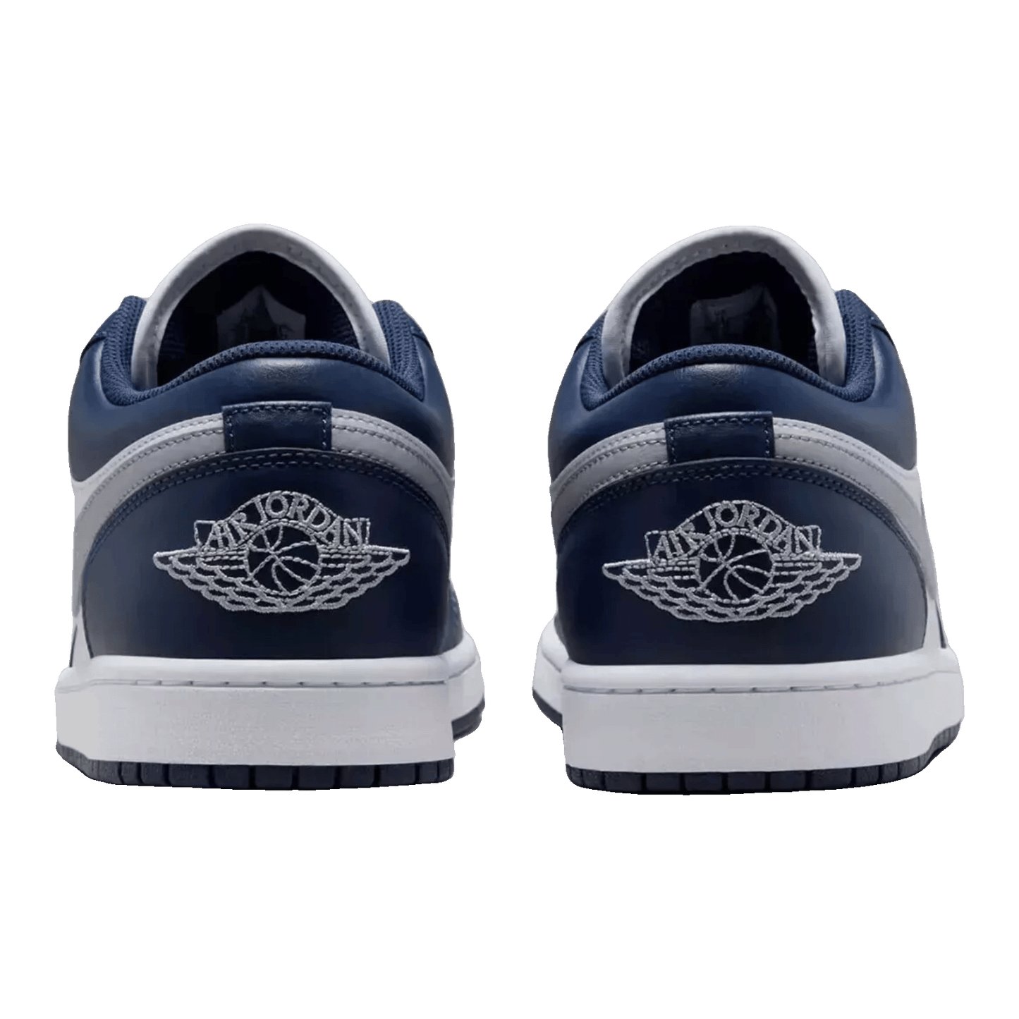 Nike Air Jordan 1 Low Midnight Navy Wolf Grey (GS) Back