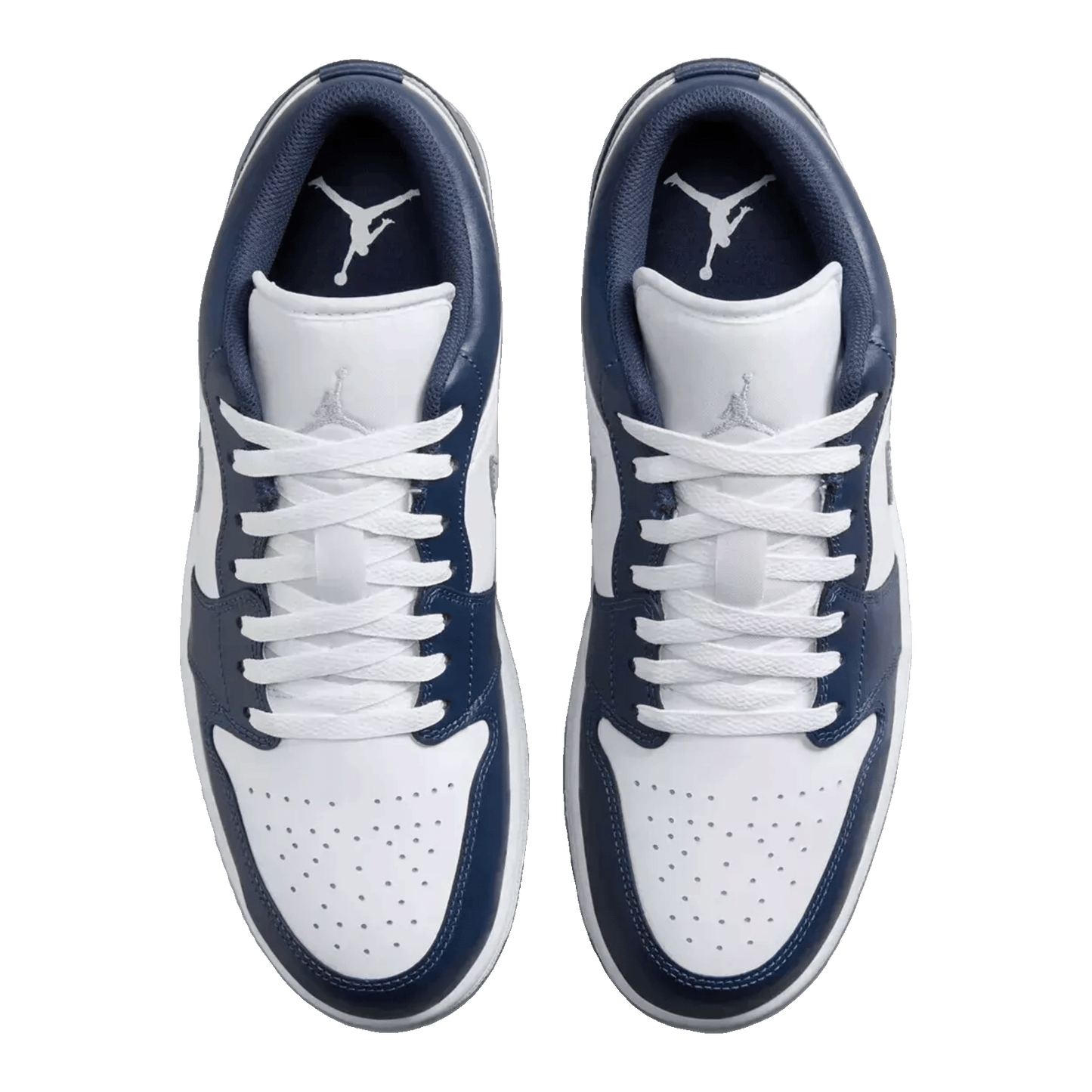 Nike Air Jordan 1 Low Midnight Navy Wolf Grey (GS) Oben