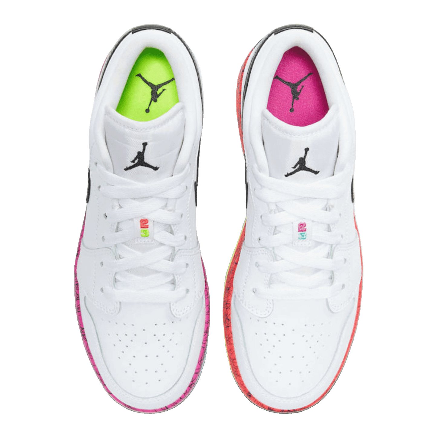 Nike Air Jordan 1 Low Multi-Color Midsoles White (GS)