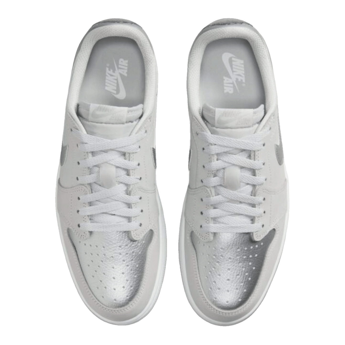 Nike Air Jordan 1 Low OG Metallic Silver Oben