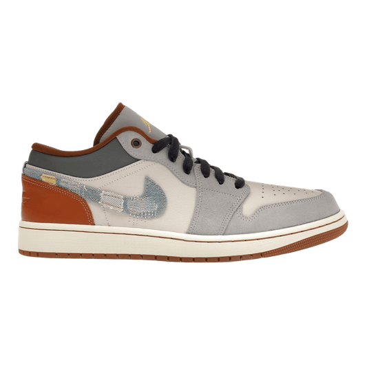 Nike Air Jordan 1 Low Repaired Denim Swoosh