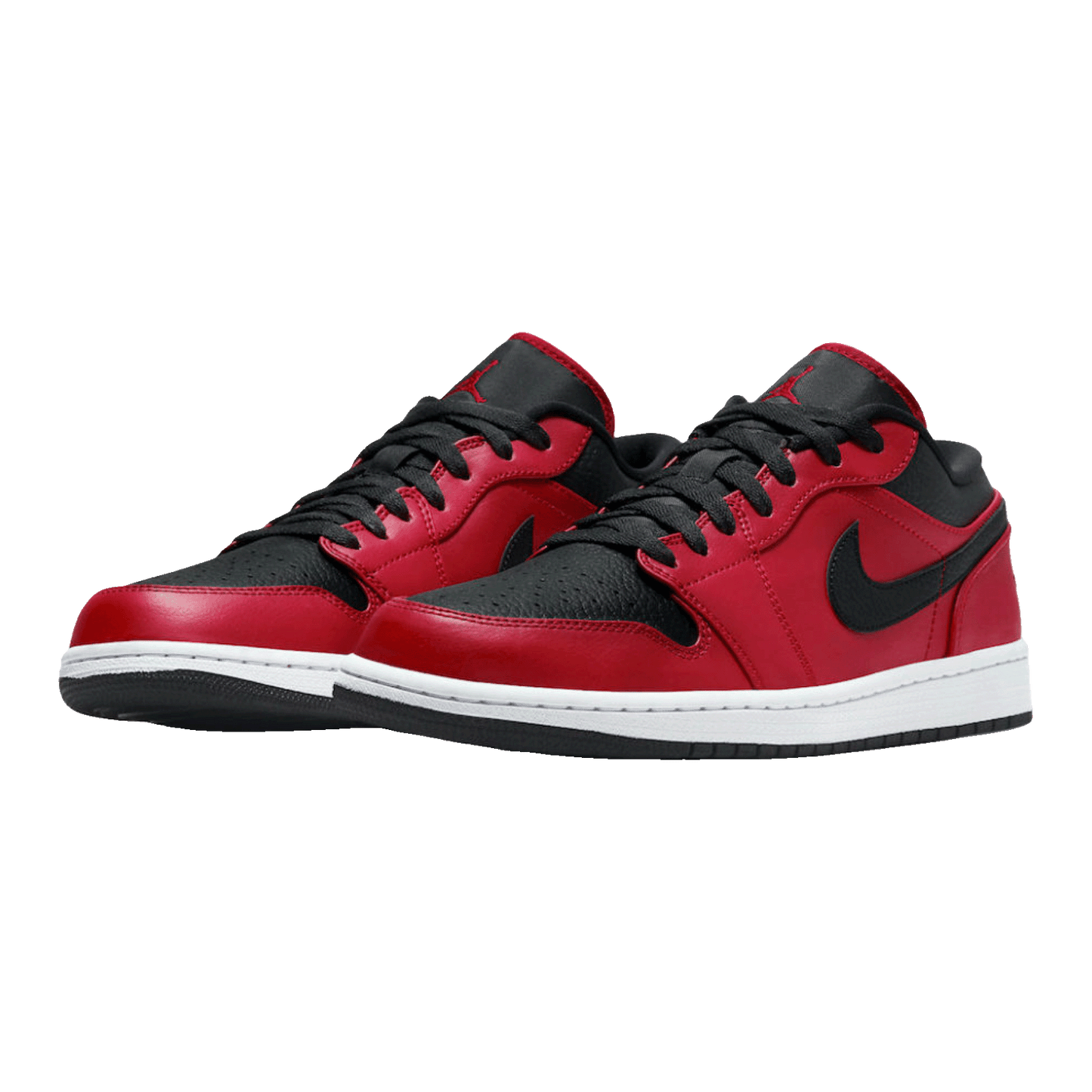 Nike Air Jordan 1 Low Reverse Bred Pebbled Swoosh Side