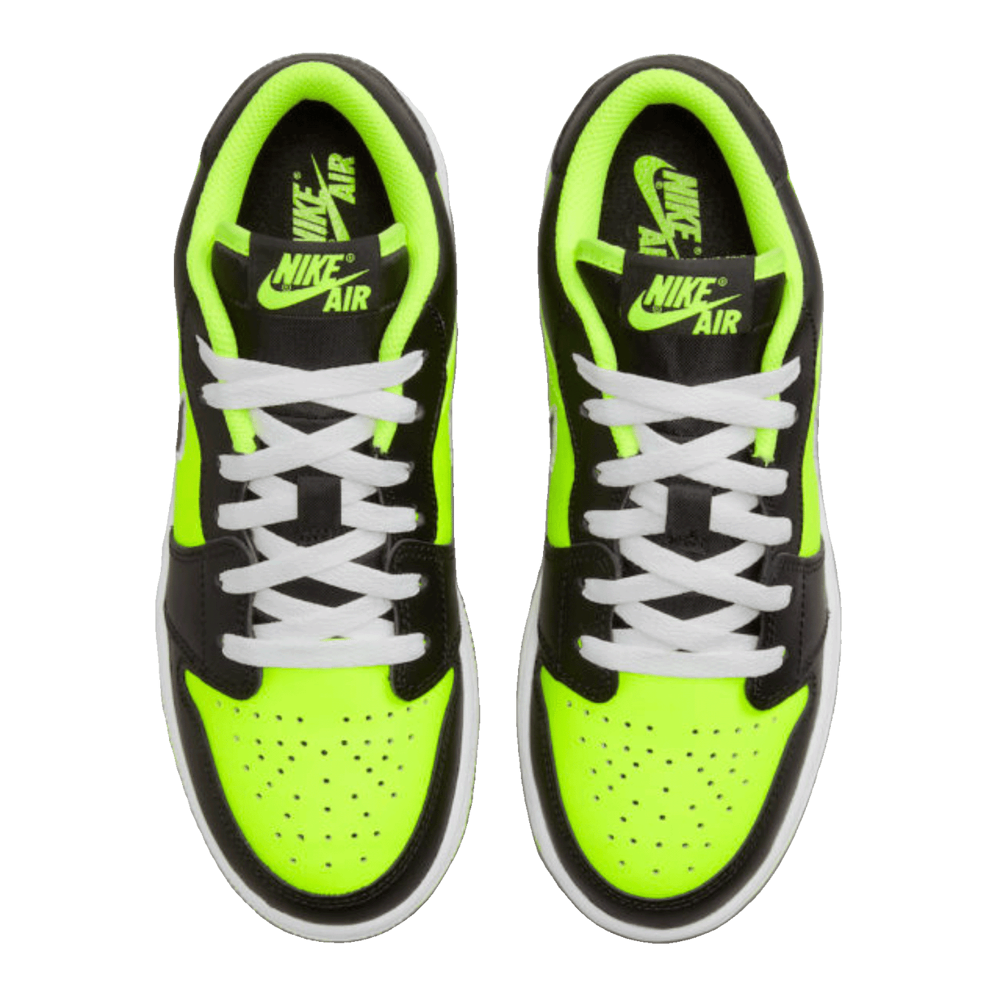 Nike Air Jordan 1 Low SE Black Cat Volt (GS) Oben