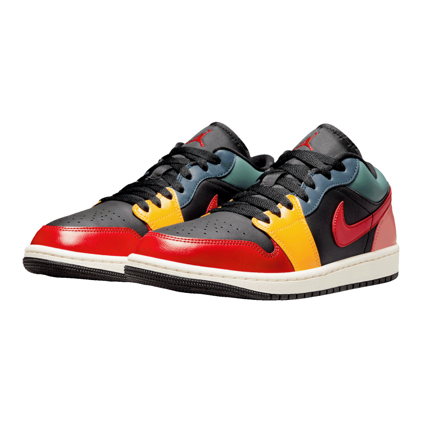 Nike Air Jordan 1 Low SE Black Multi-Color (W) Side