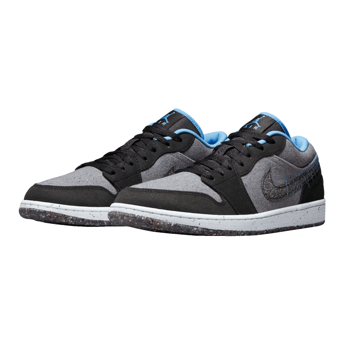 Nike Air Jordan 1 Low SE Crater Grey University Blue Side