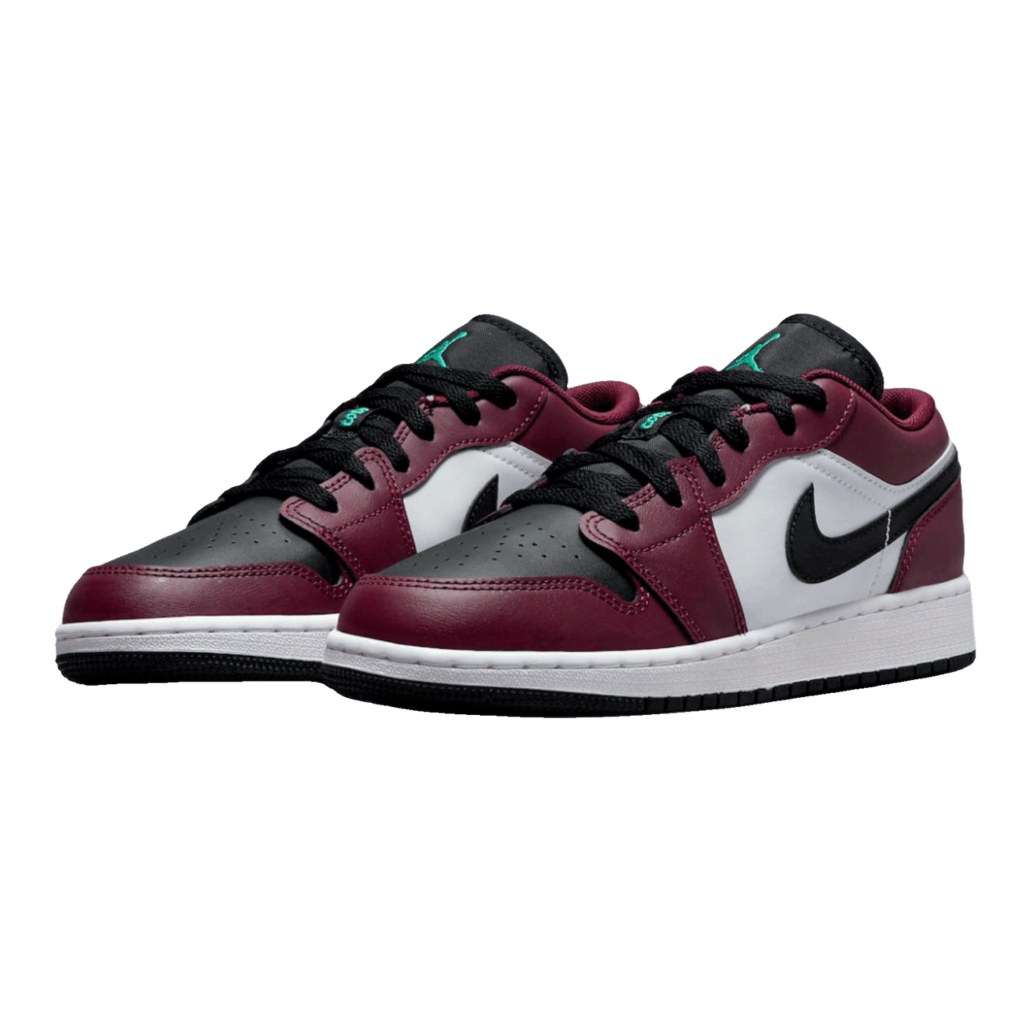 Nike Air Jordan 1 Low SE Dark Beetroot Roma Green (GS) Side