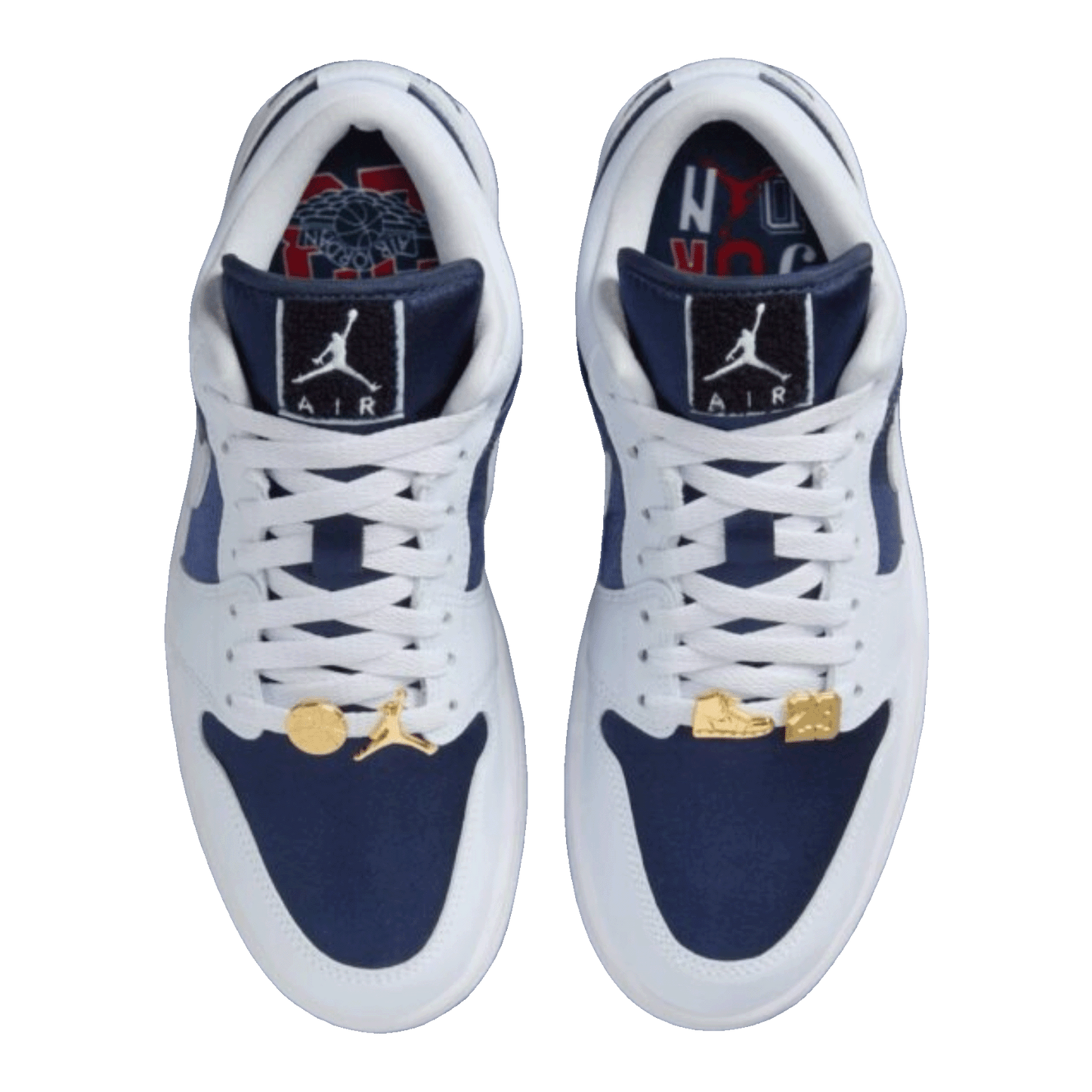 Nike Air Jordan 1 Low SE Football Grey White Gym Red Midnight Navy (W) Oben