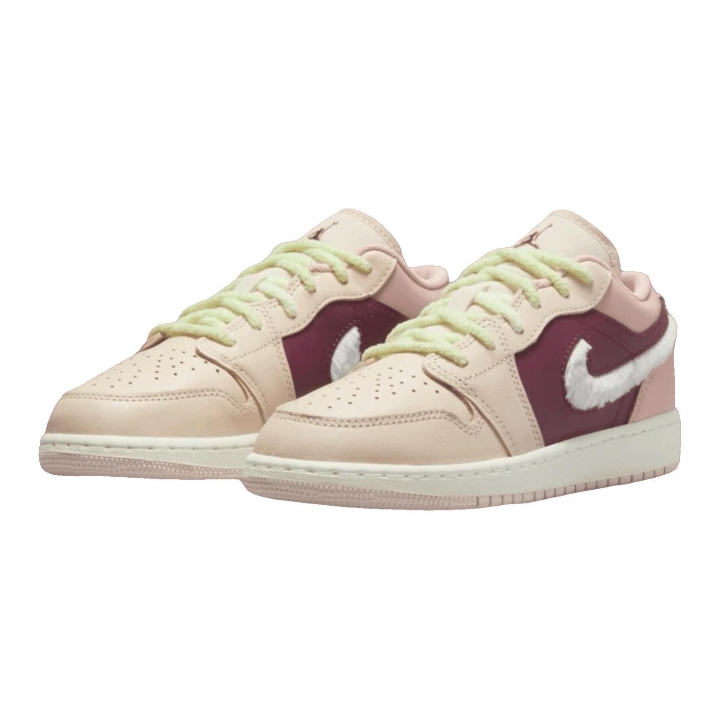 Nike Air Jordan 1 Low SE Fur Swoosh (GS) Side