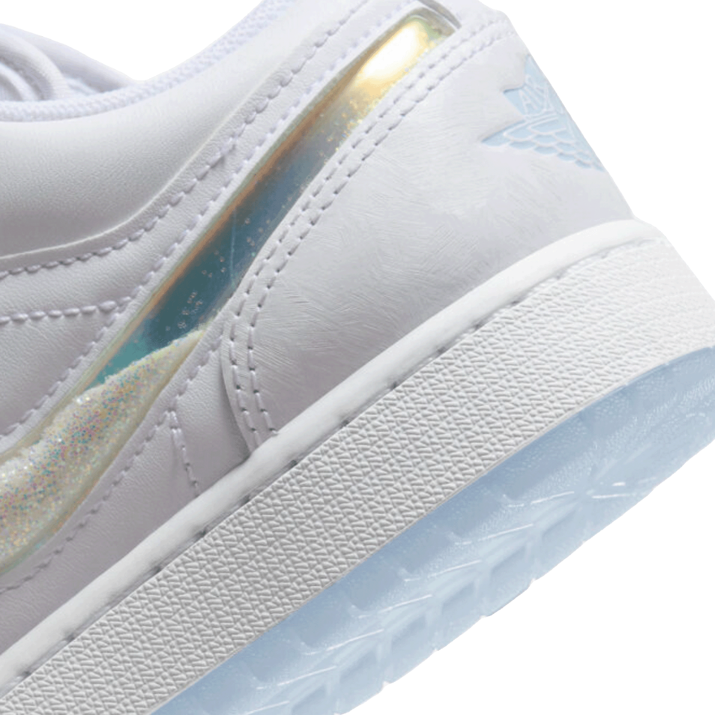 Nike Air Jordan 1 Low SE Glitter Swoosh (GS) Detail