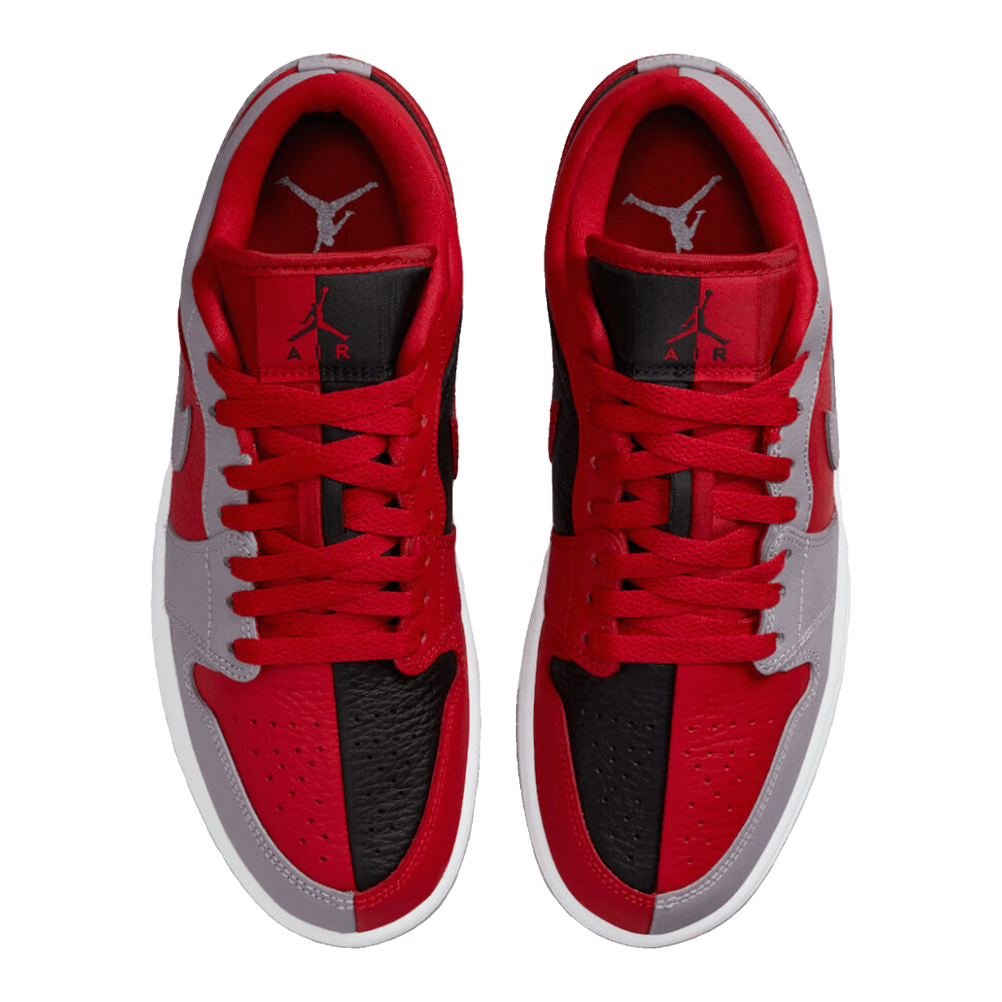 Nike Air Jordan 1 Low SE Homage Split Gym Red Cement Grey (W) Oben