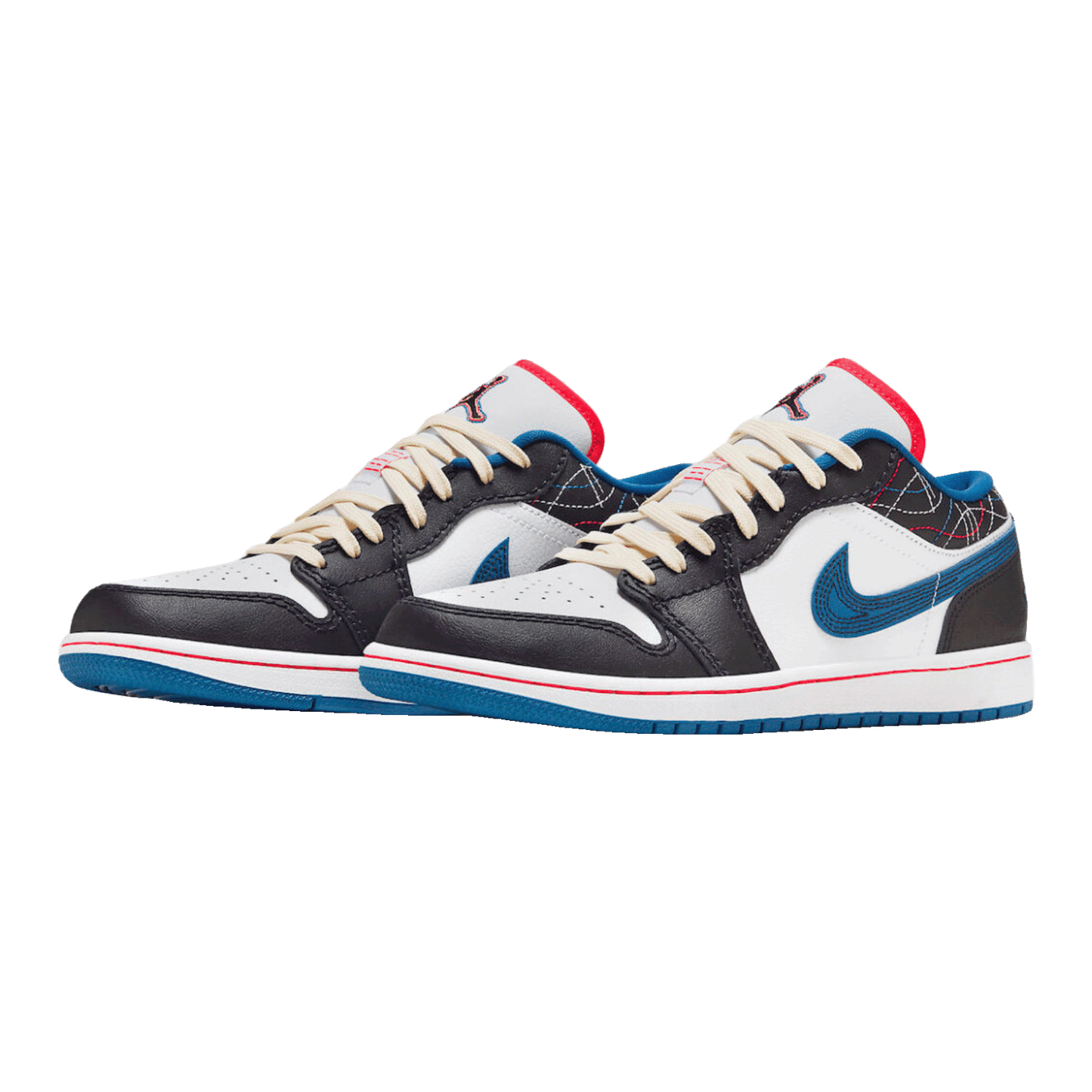 Nike Air Jordan 1 Low SE Industrial Blue Sashiko Side