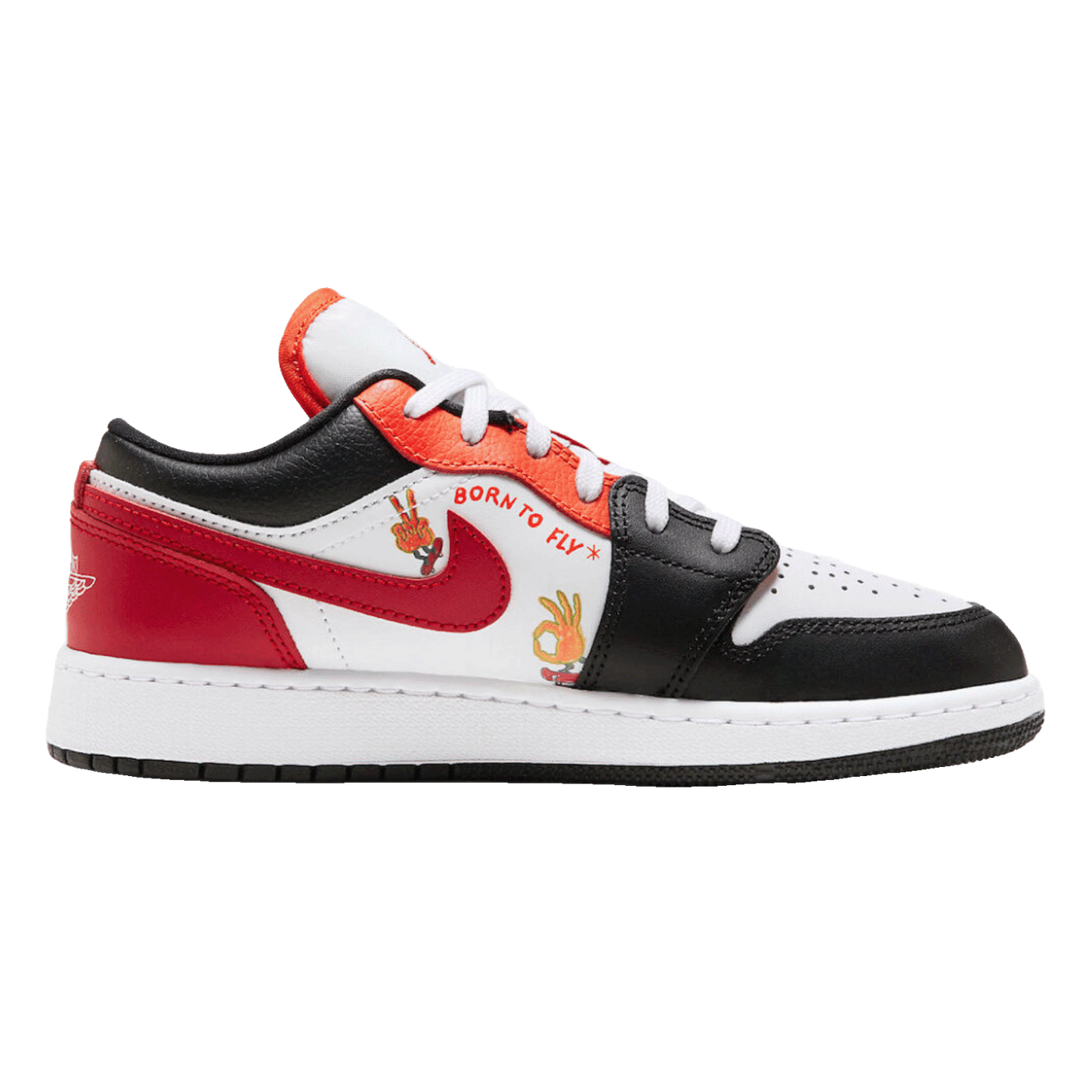Nike Air Jordan 1 Low SE Just Skate Gym Red (GS) Detail