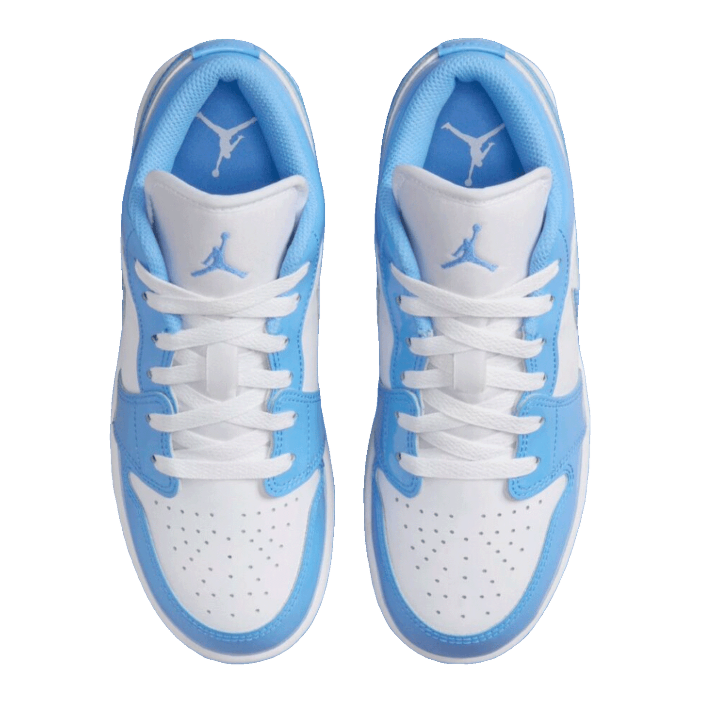 Nike Air Jordan 1 Low SE Legend Blue Patent (GS) Oben