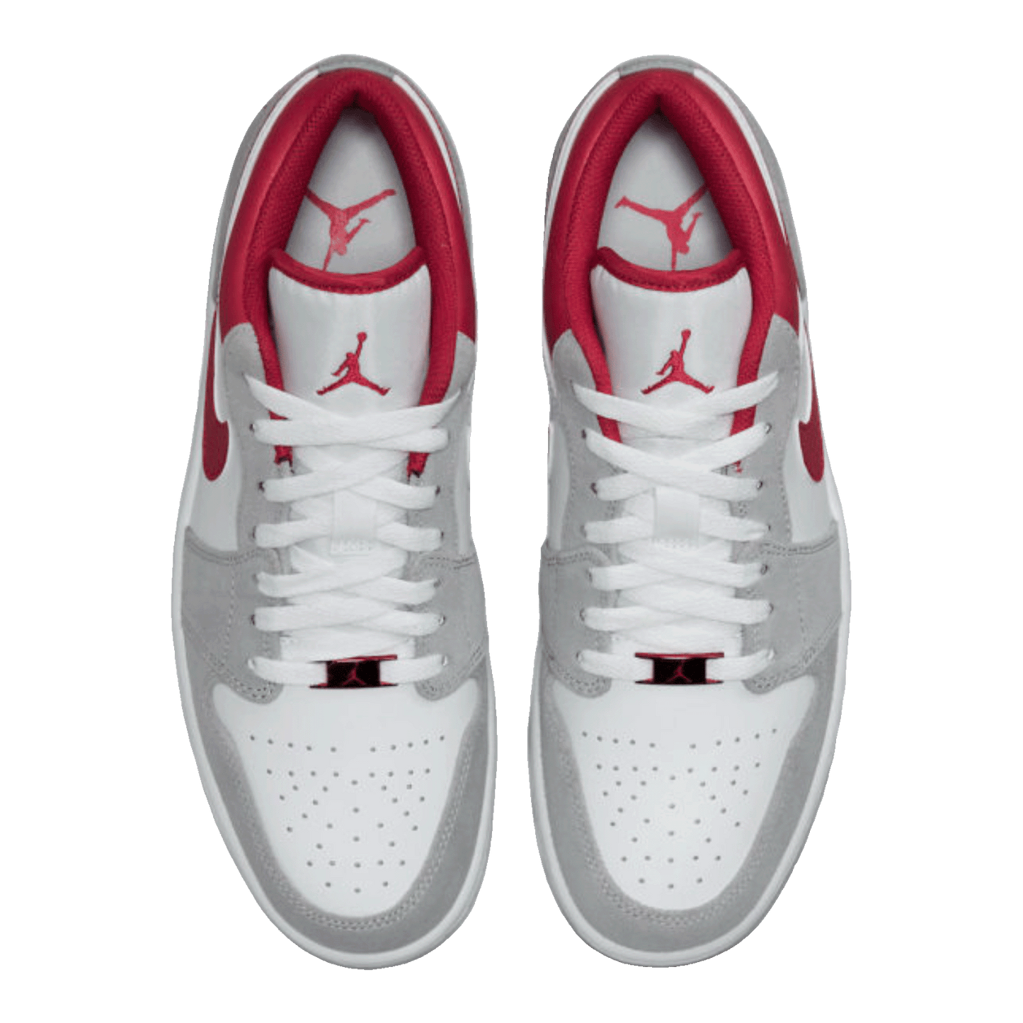 Nike Air Jordan 1 Low SE Light Smoke Grey Gym Red Oben